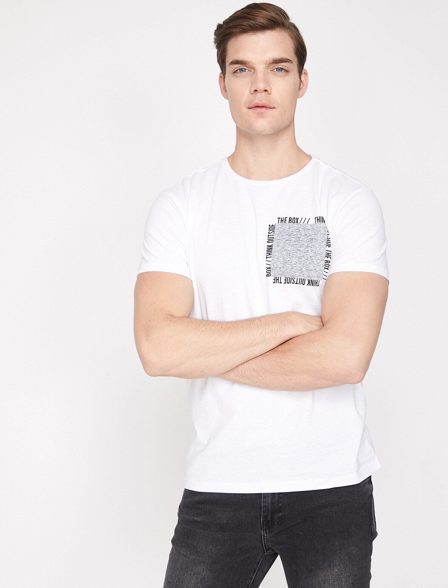   Baskılı Tişört Kısa Kollu