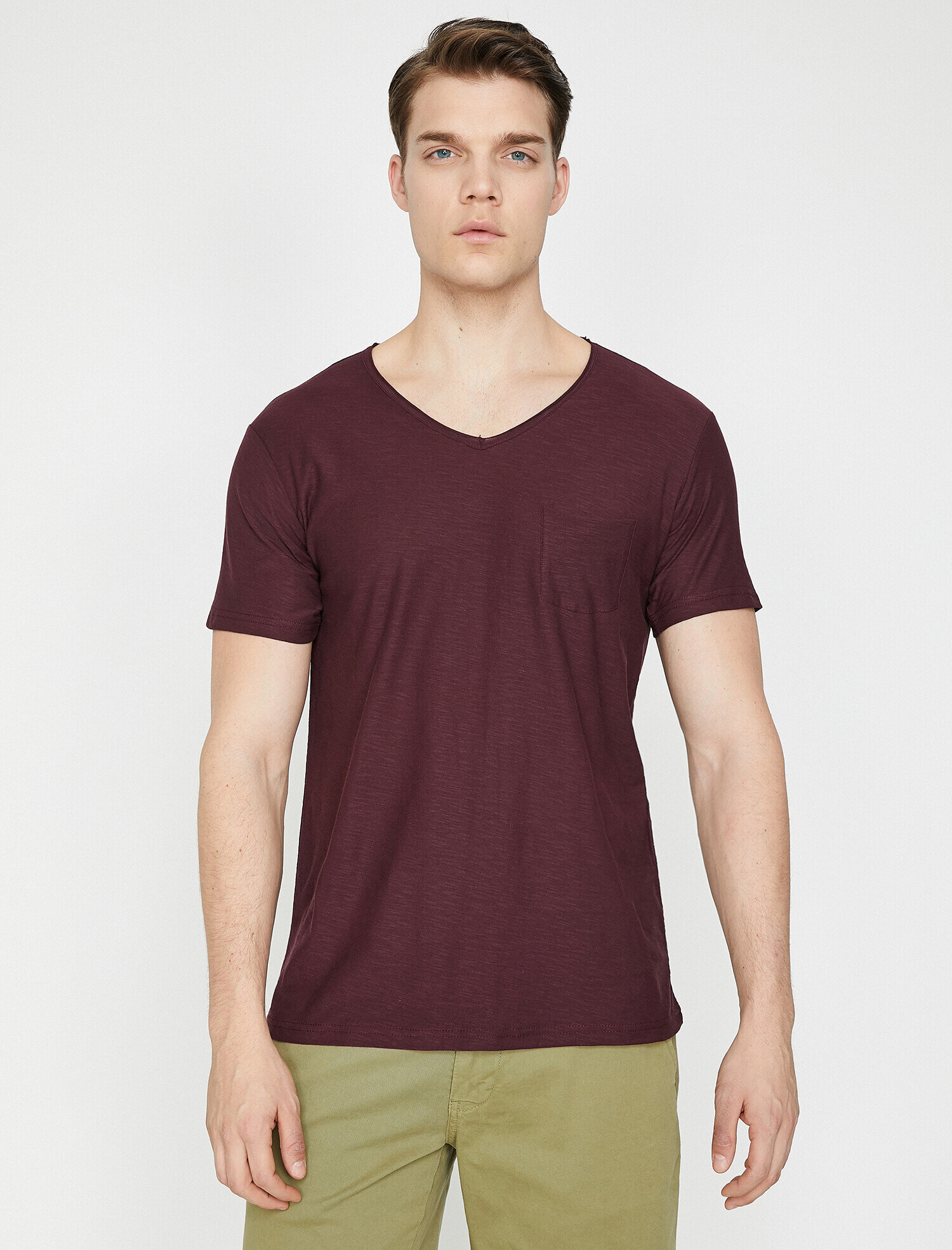   Cep Detaylı Tişört