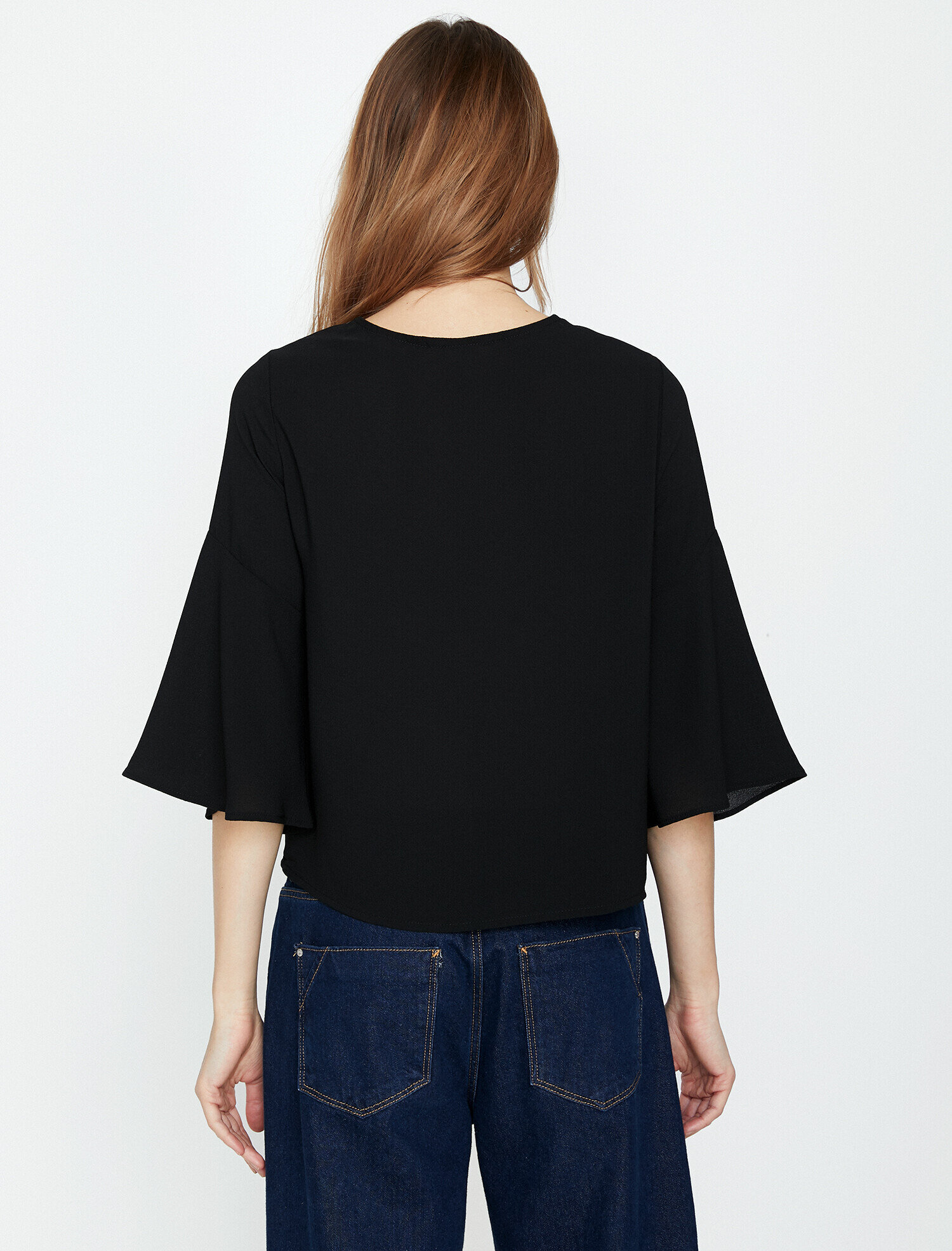   Bağlama Detaylı Bluz