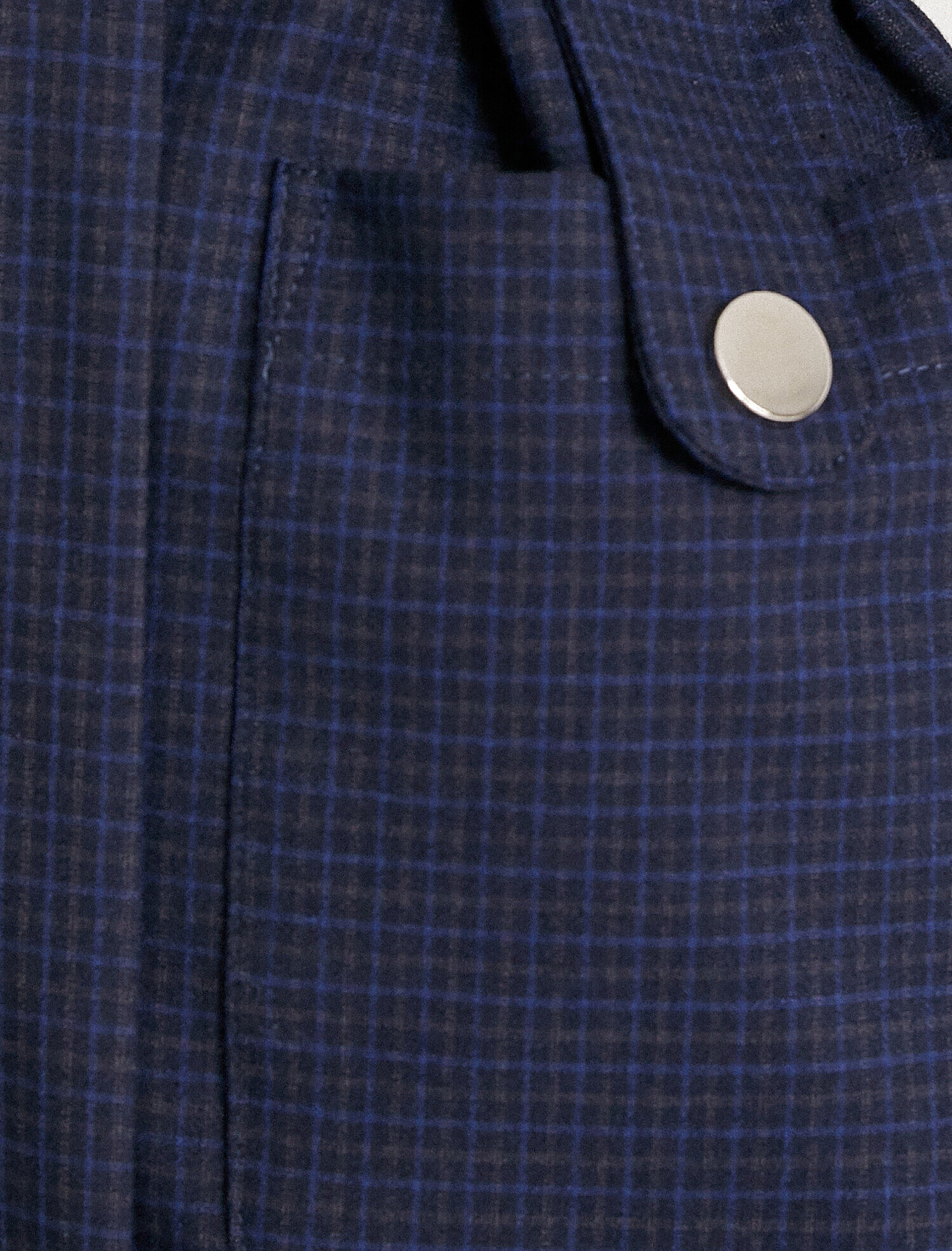   Kareli Apolet ve Şerit Detaylı Uzun Blazer