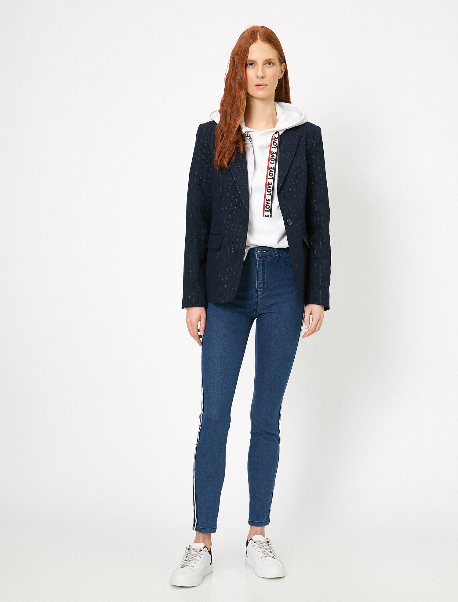 Carmen Jean - Yüksek Bel Dar Kesim Dar Paça Pantolon