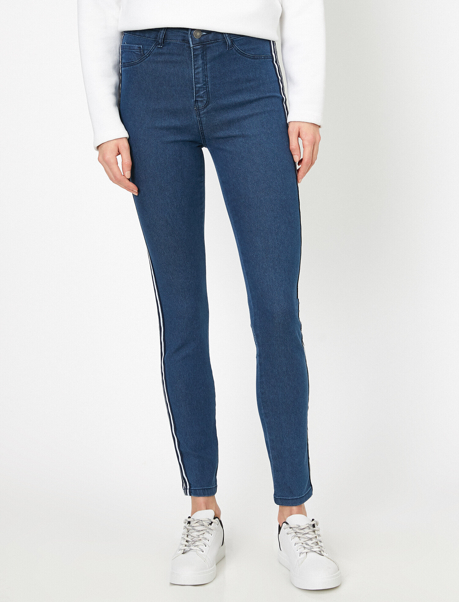 Carmen Jean - Yüksek Bel Dar Kesim Dar Paça Pantolon