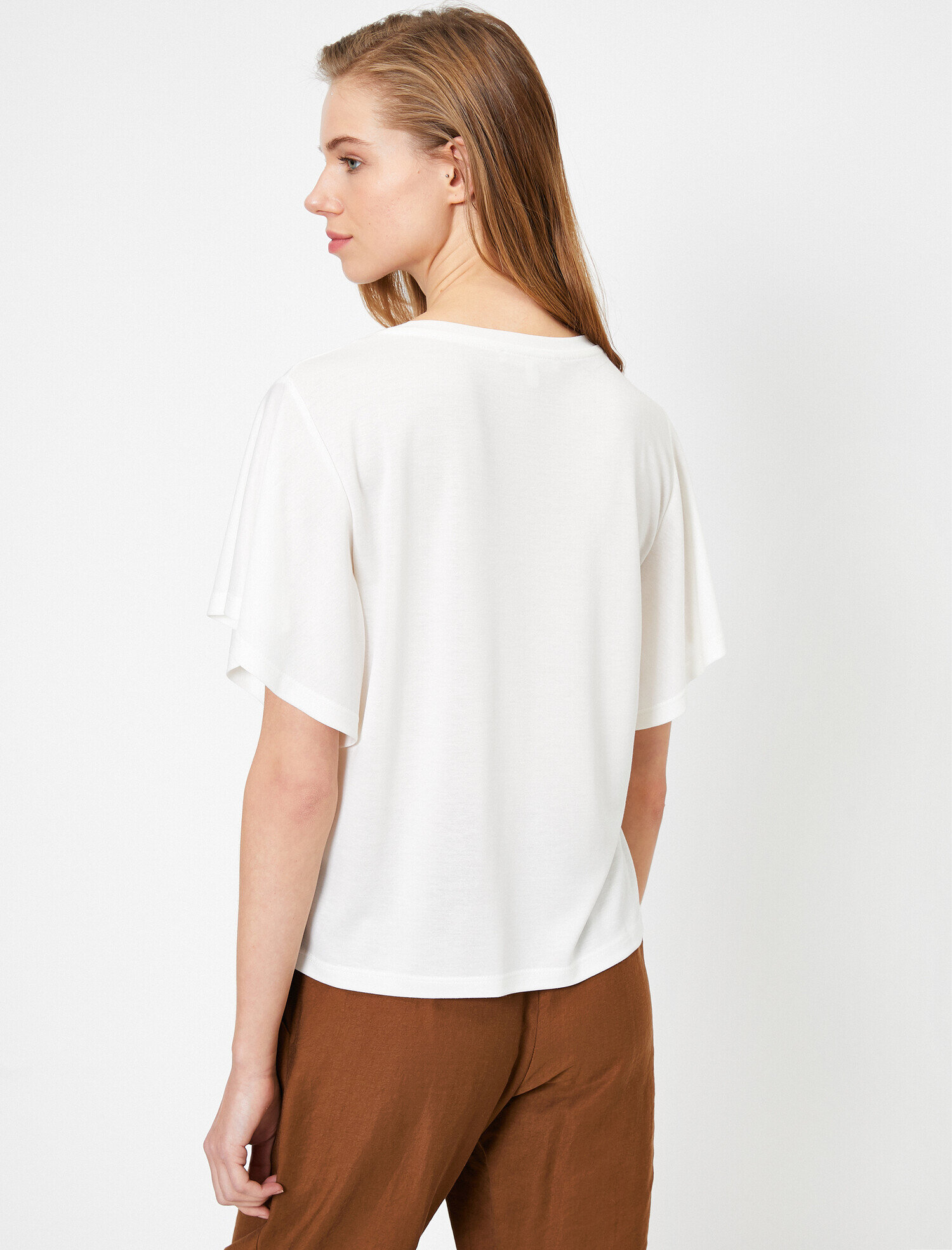   Bisiklet Yaka Kısa Kollu Tişört