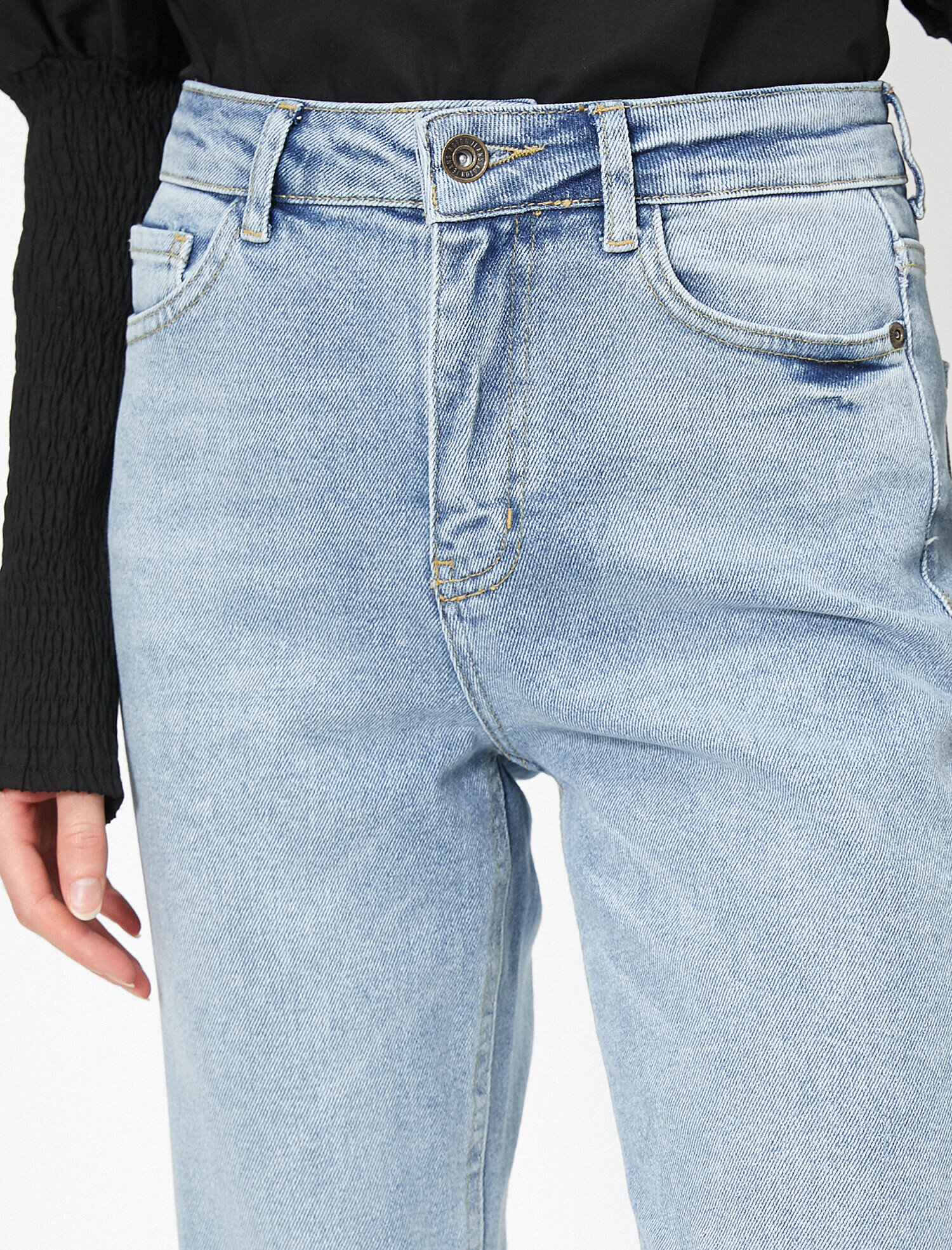   Eve Slim Jean - Yüksek Bel Normal Kesim Hafif Düz Paça Straight Jean Pantolon