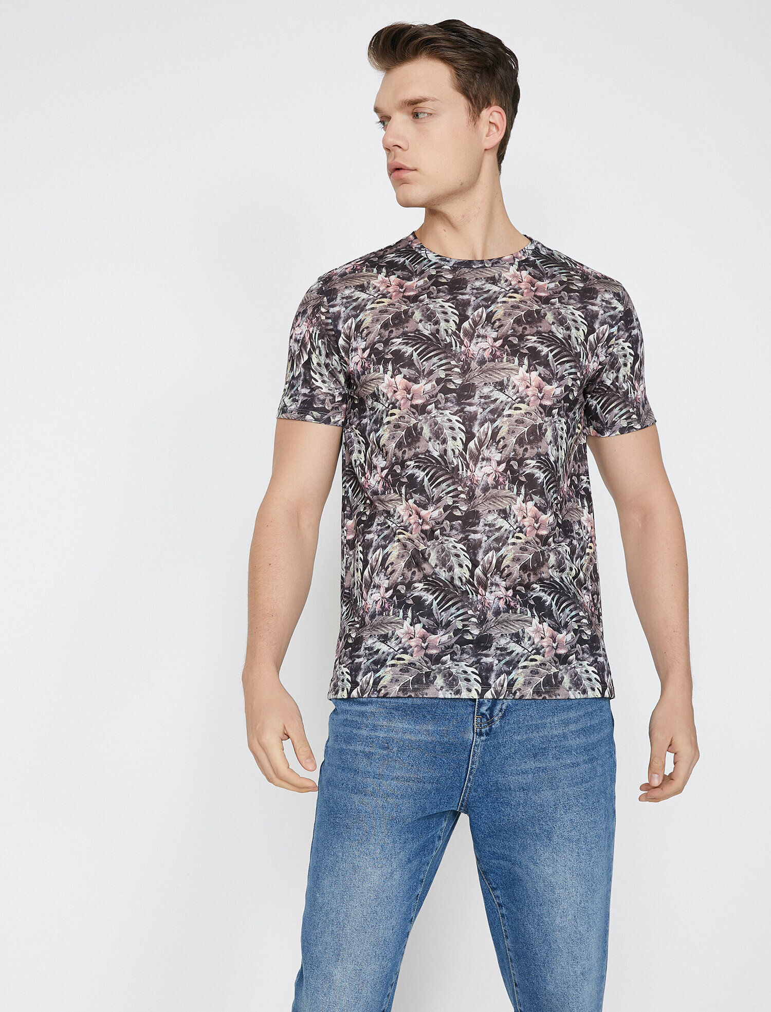   Desenli Tişört Kısa Kollu