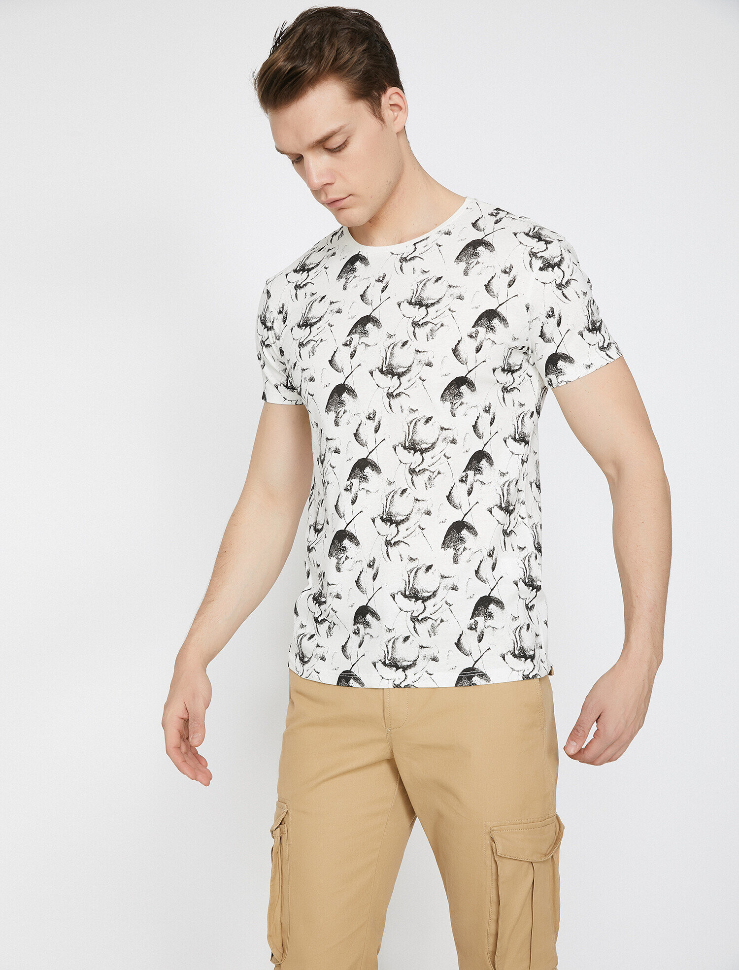   Desenli Tişört Kısa Kollu