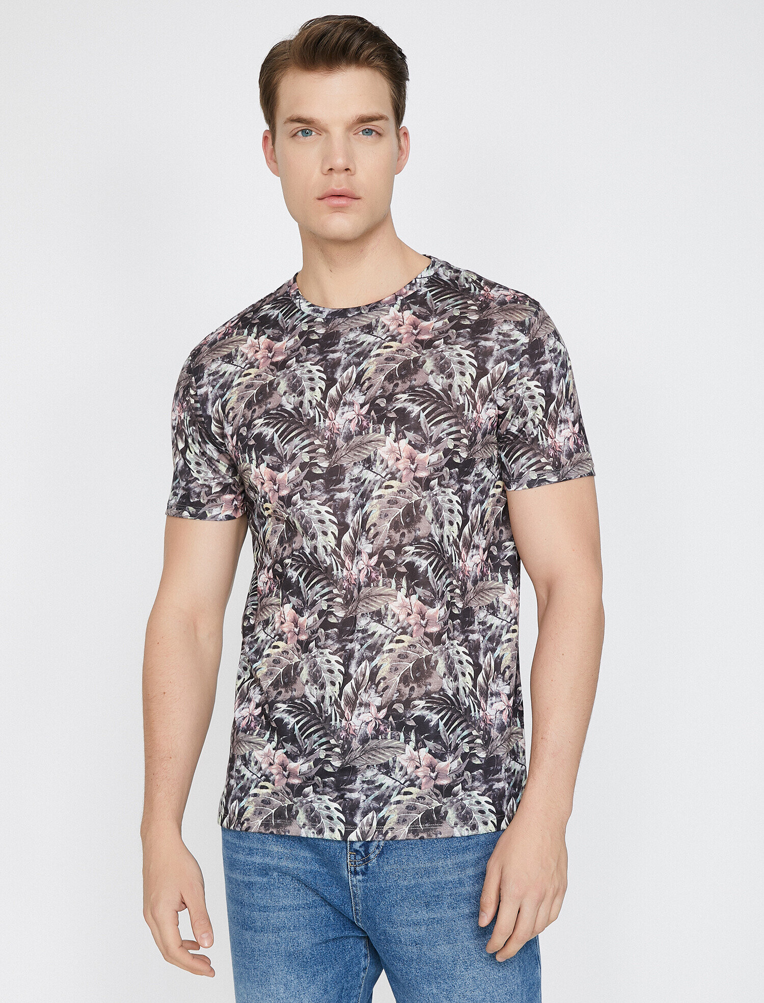   Desenli Tişört Kısa Kollu