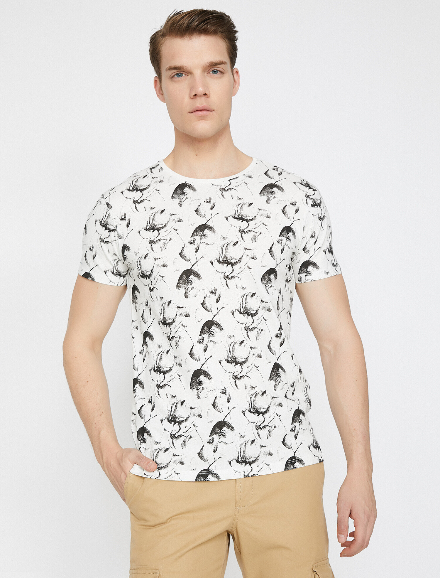   Desenli Tişört Kısa Kollu