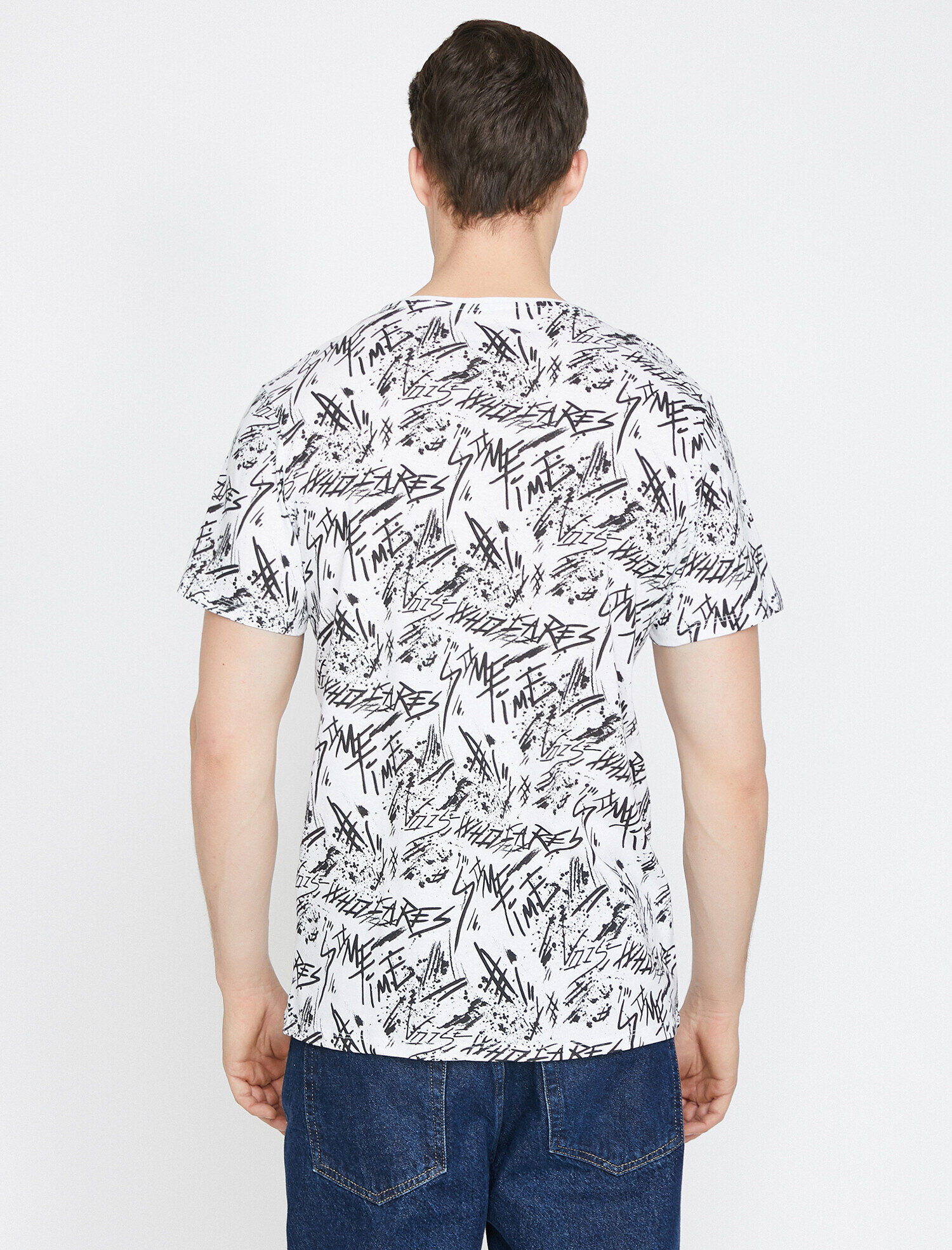   Desenli Tişört Kısa Kollu