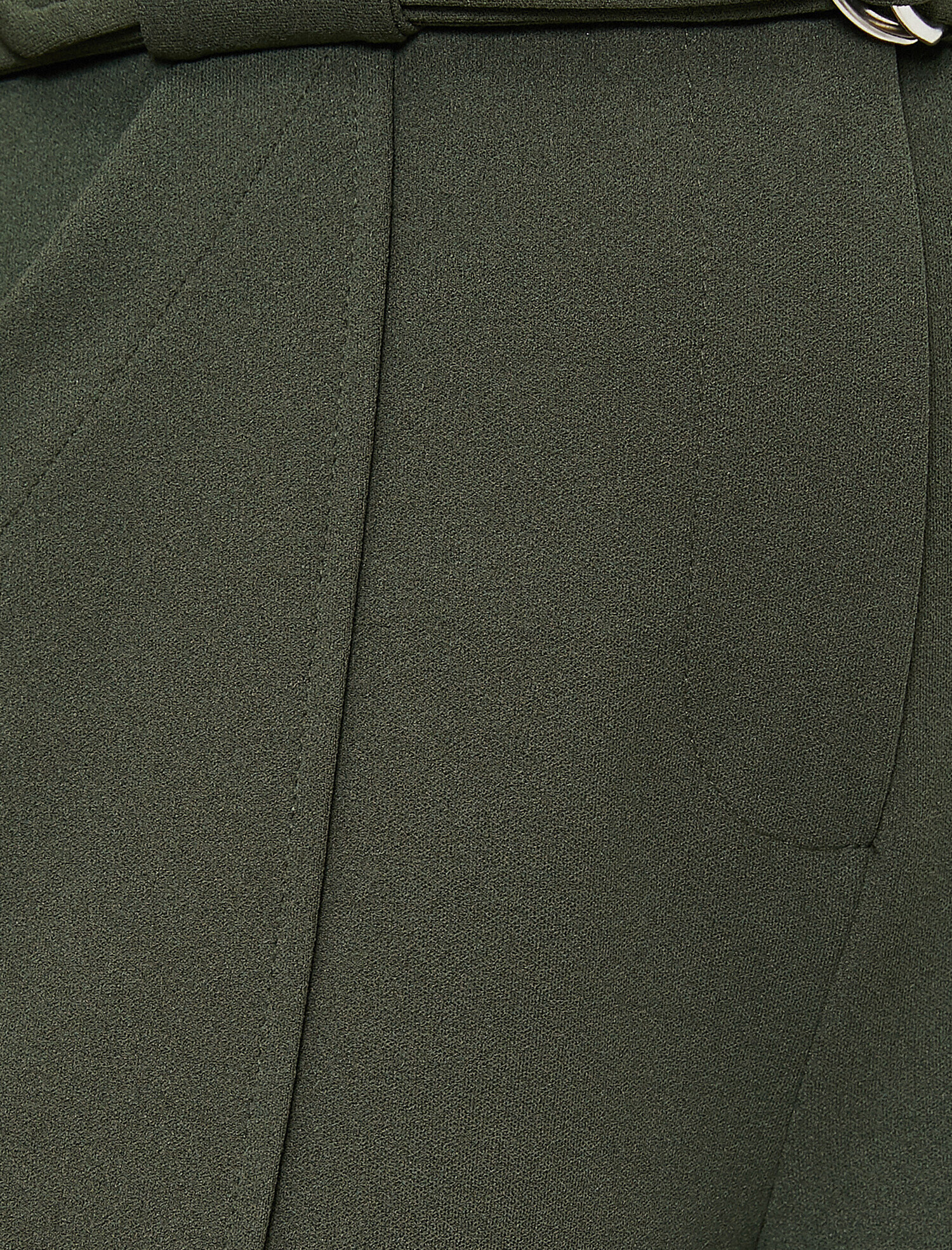   Kemer Detaylı Culotte Pantolon