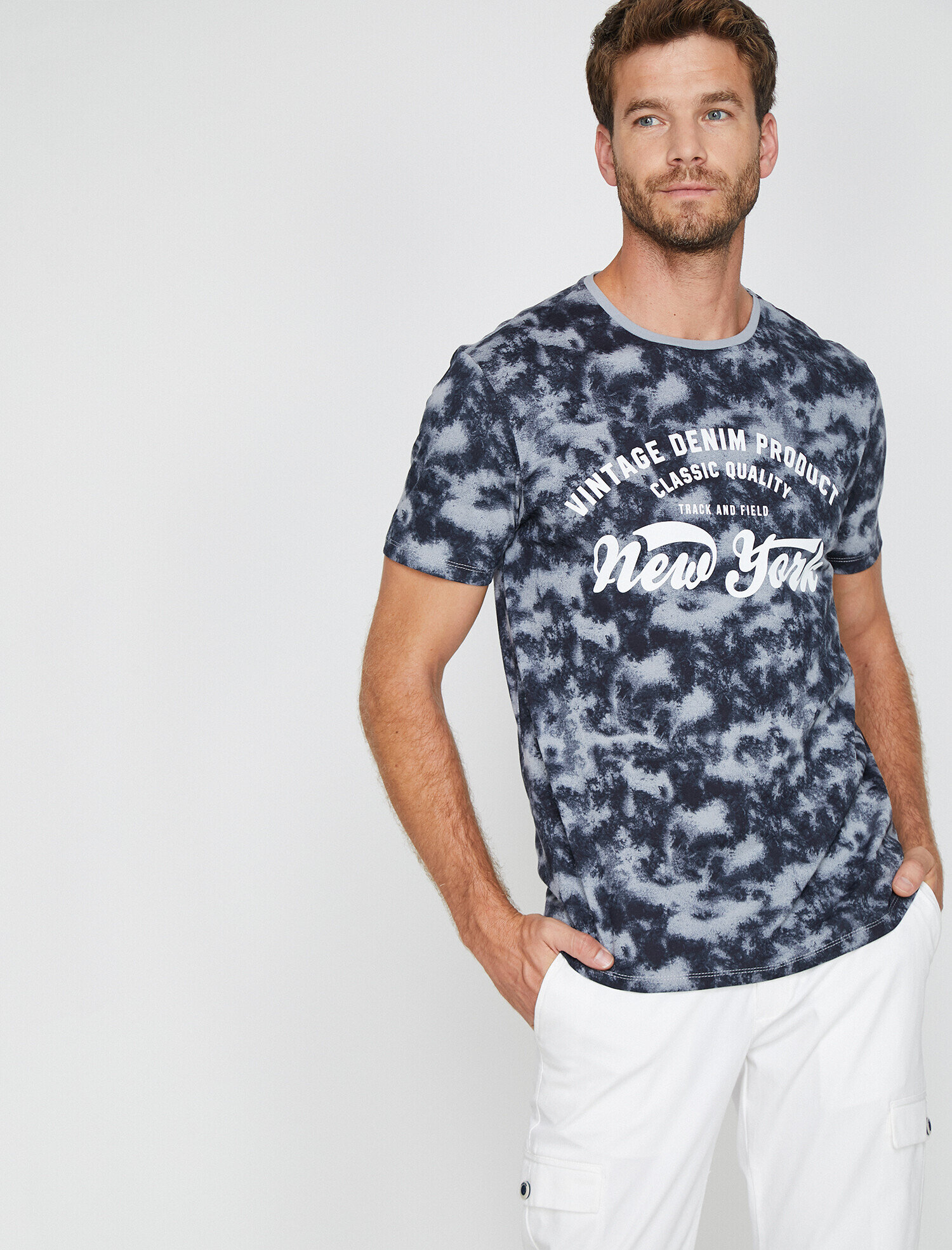   Baskılı Tişört Kısa Kollu