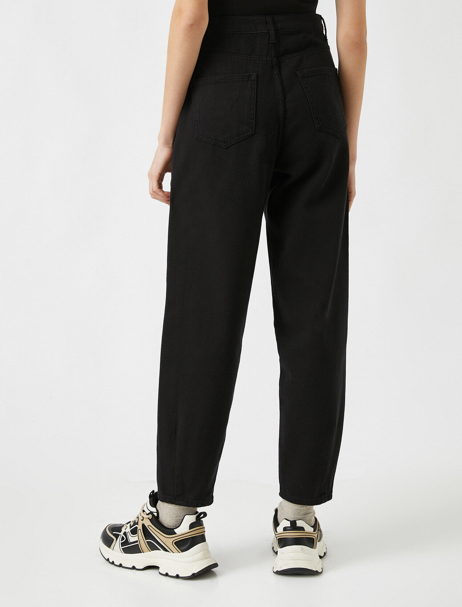   Yüksek Bel Pileli Pantolon