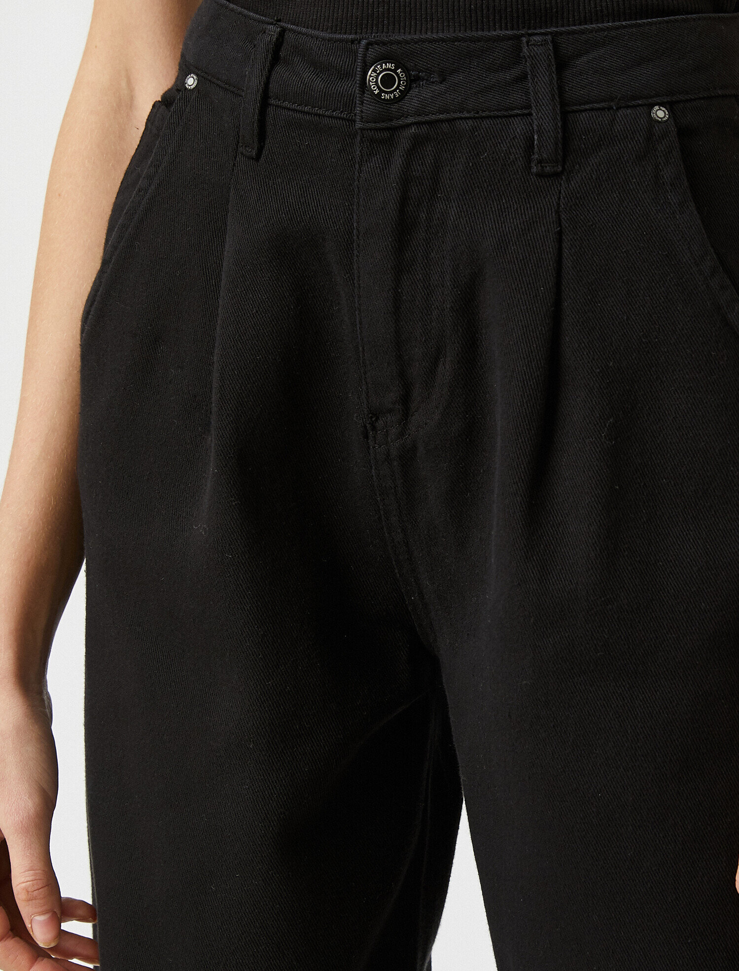   Yüksek Bel Pileli Pantolon