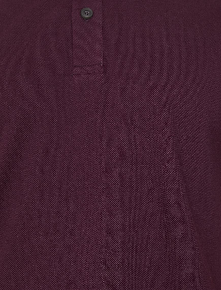   Polo Yaka Kısa Kollu Slim Fit Basic Tişört