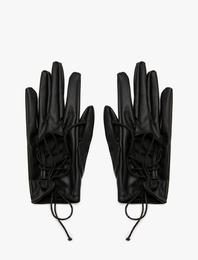 Deri Görünümlü Eldiven