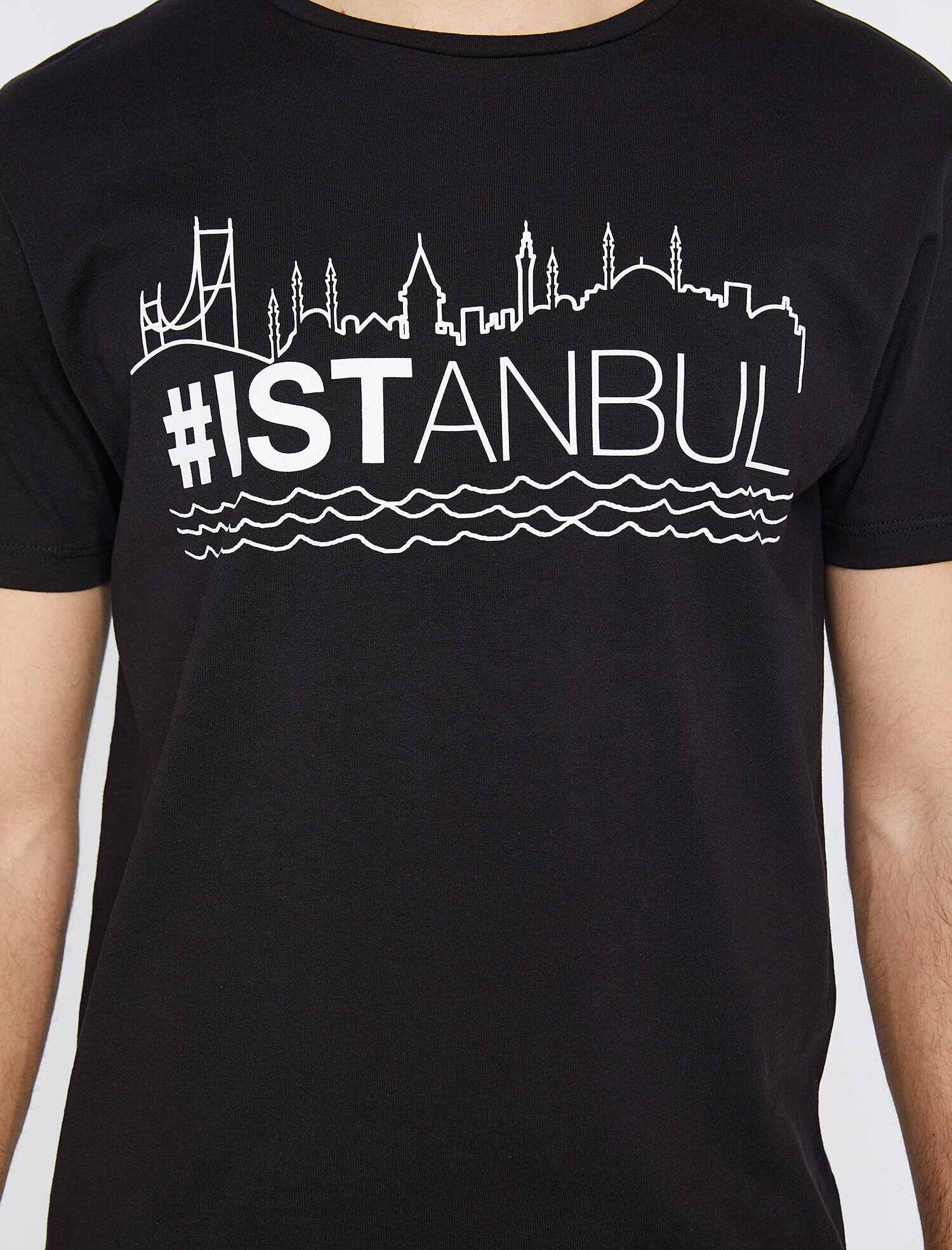 Baskılı Tişört Kısa Kollu