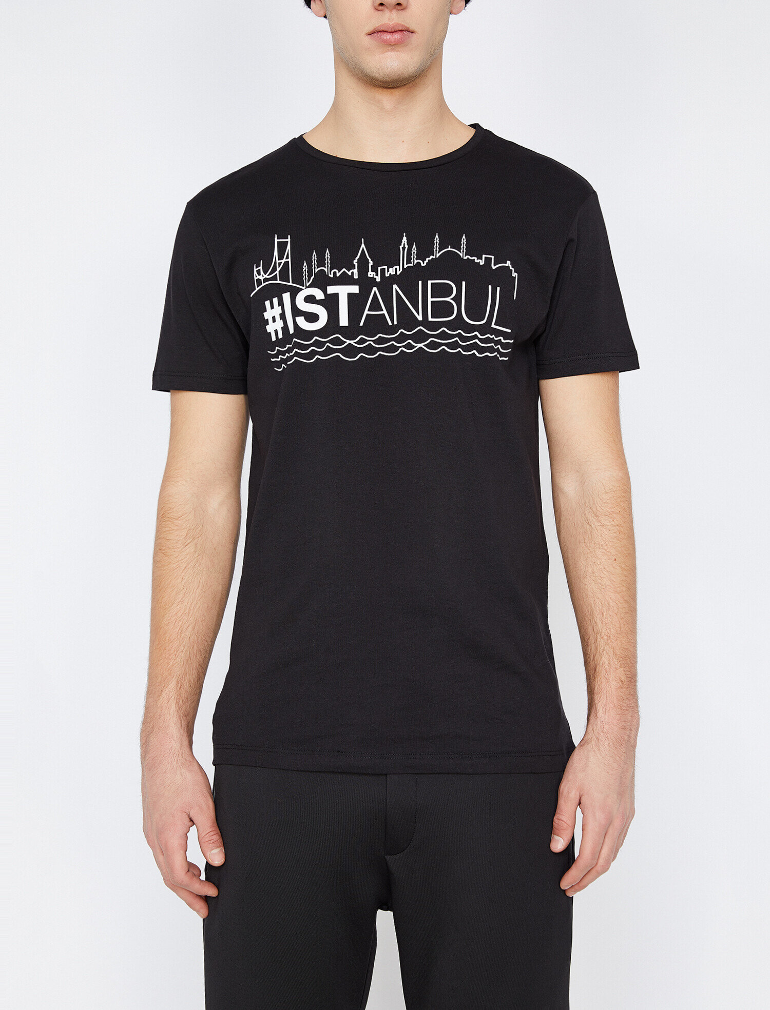 Baskılı Tişört Kısa Kollu