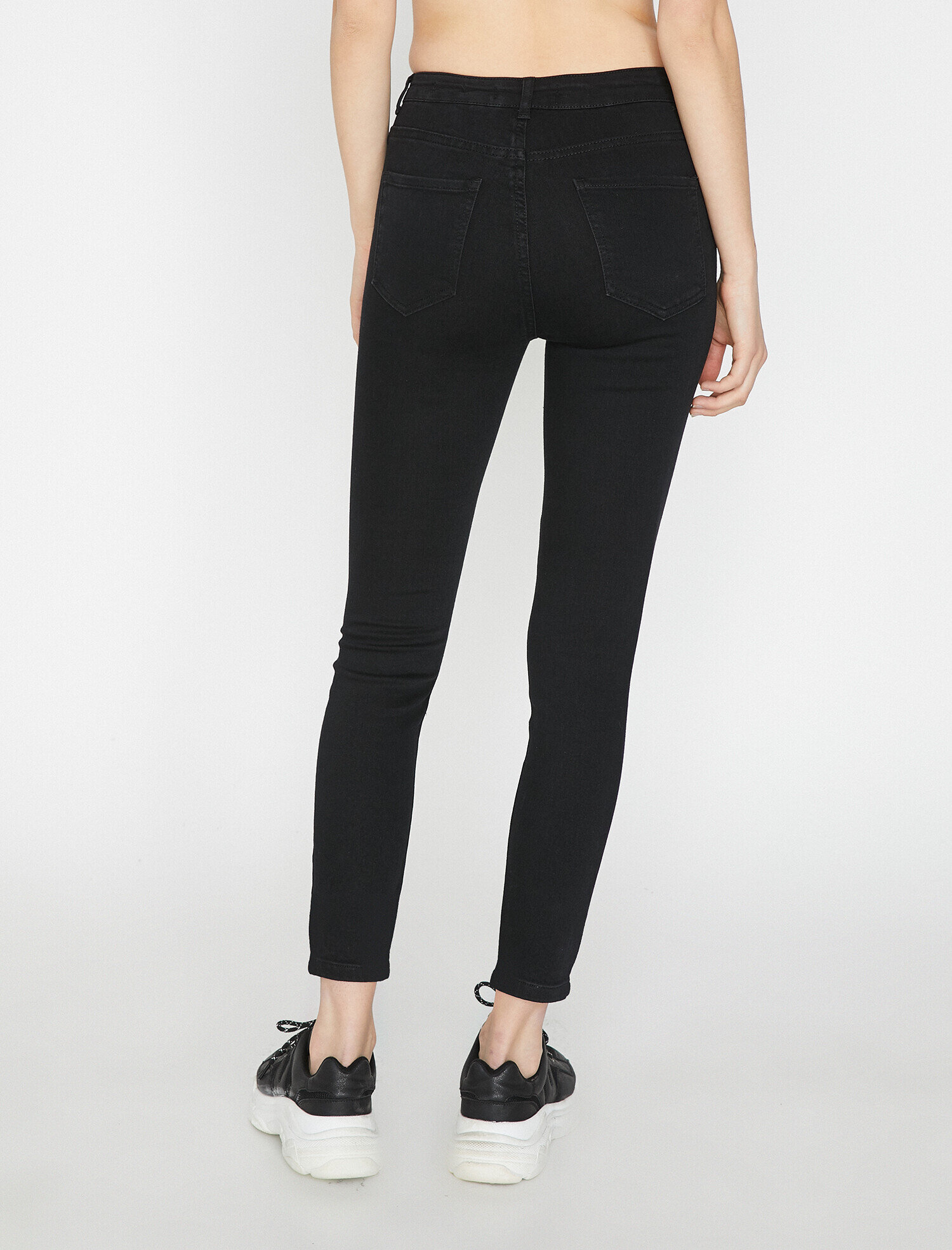   Carmen Jean - Yüksek Bel Dar Kesim Dar Paça Pantolon