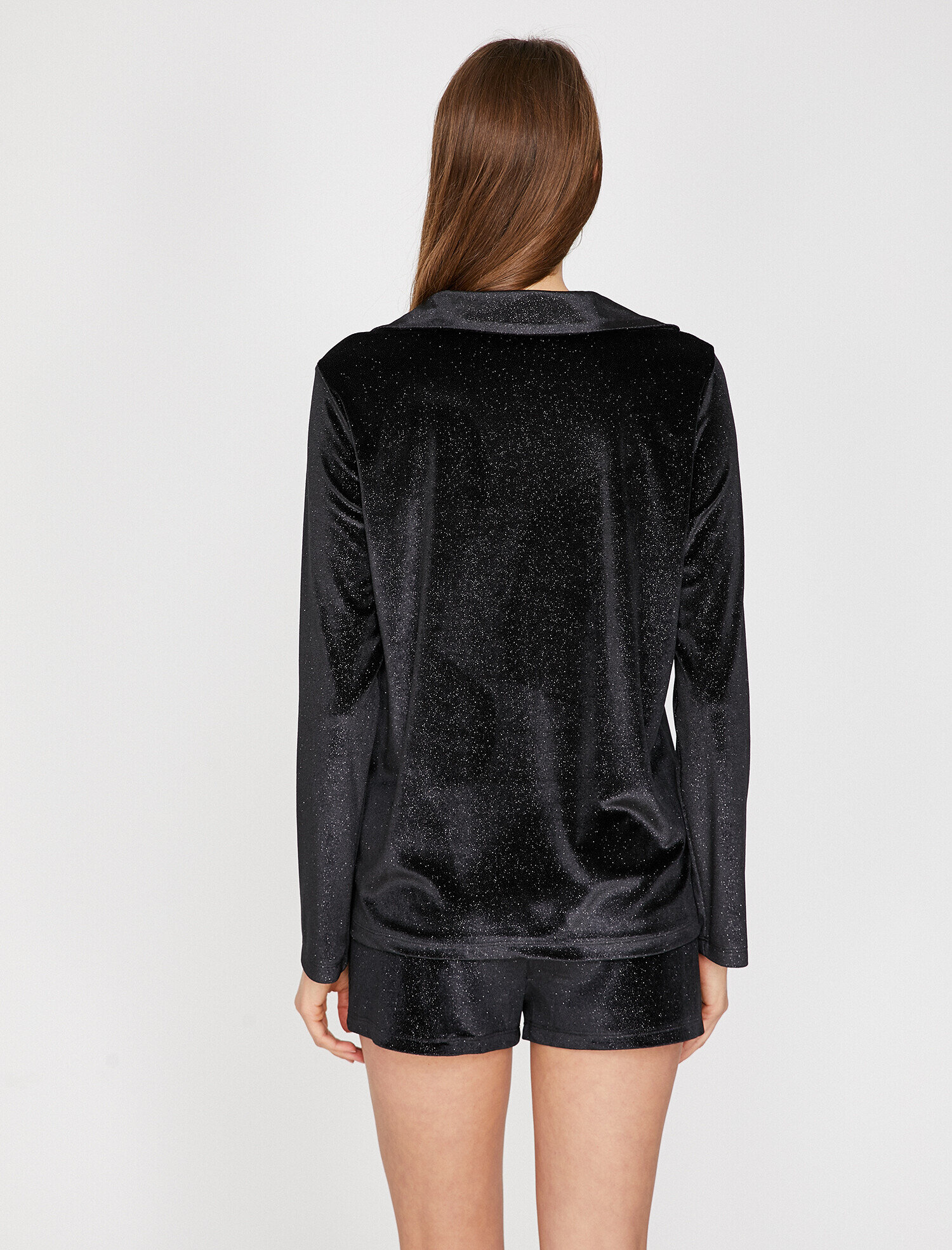 Sim Detaylı Pijama Üstü