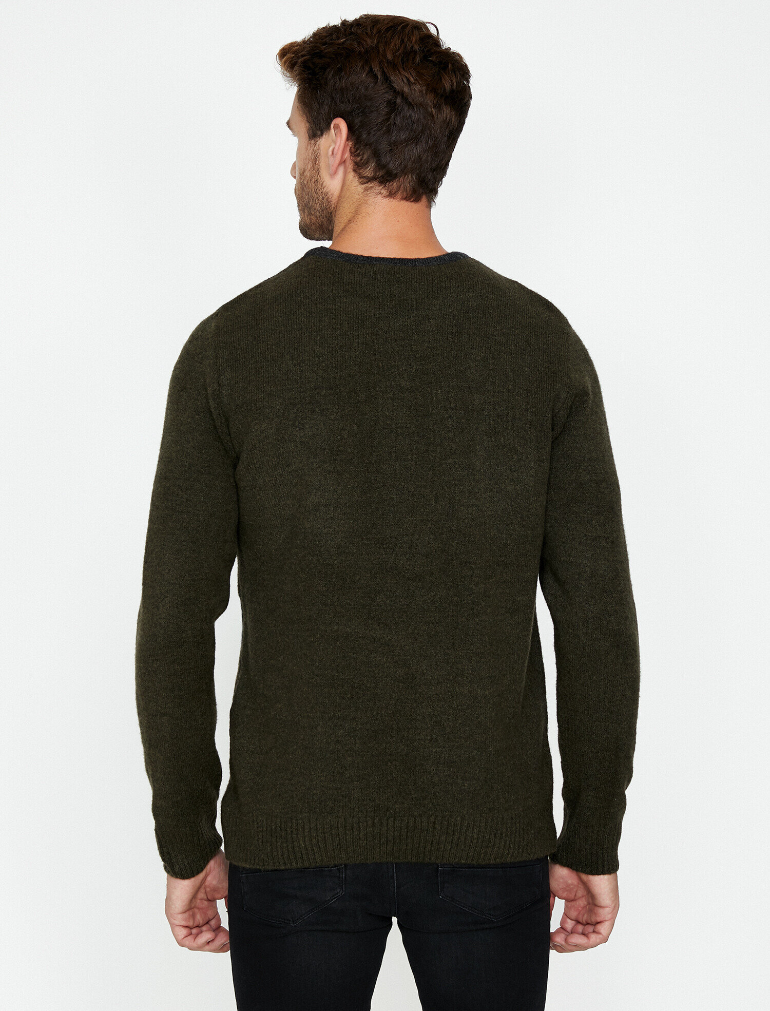   Çizgili Triko Kazak