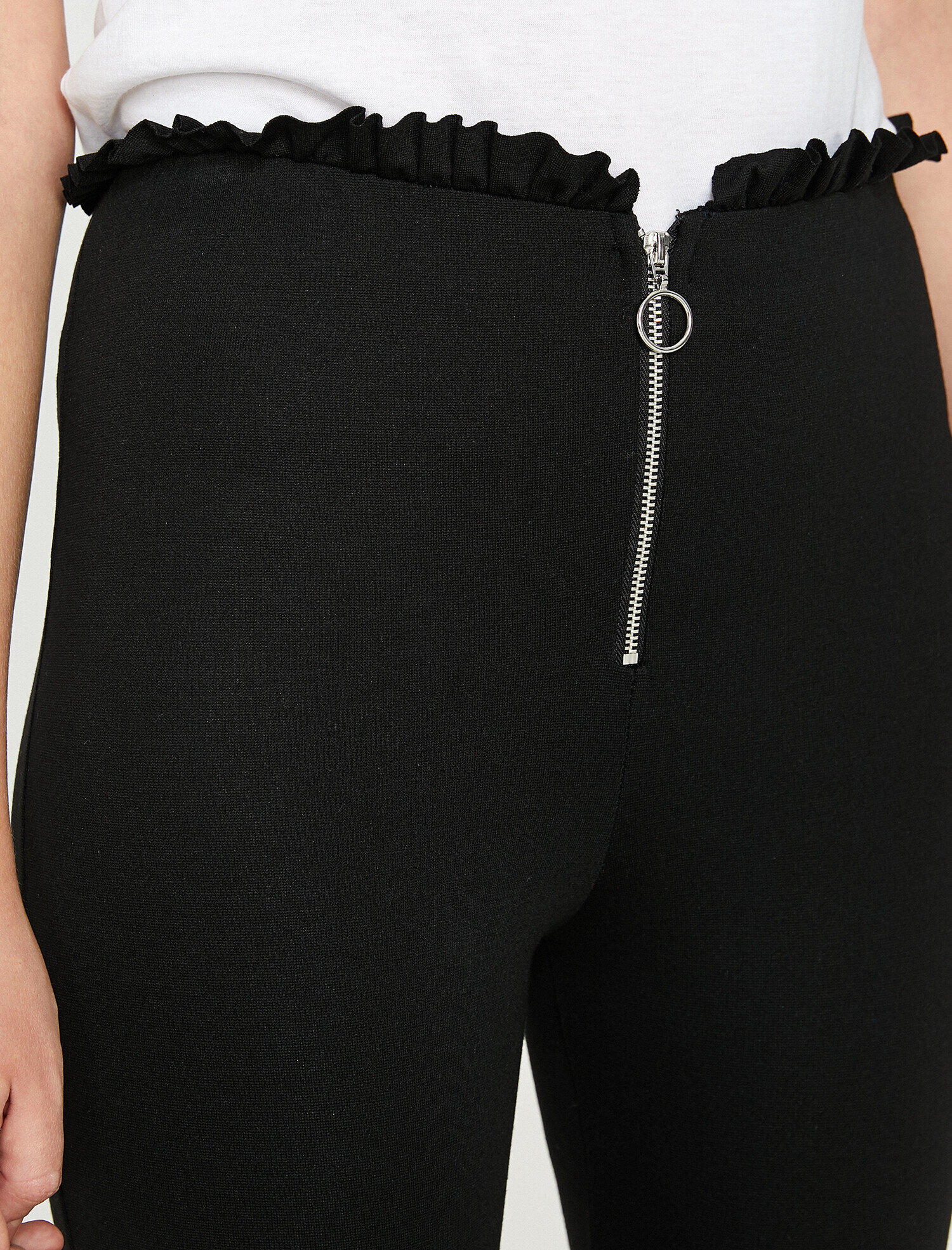   Fermuar Detaylı Tayt