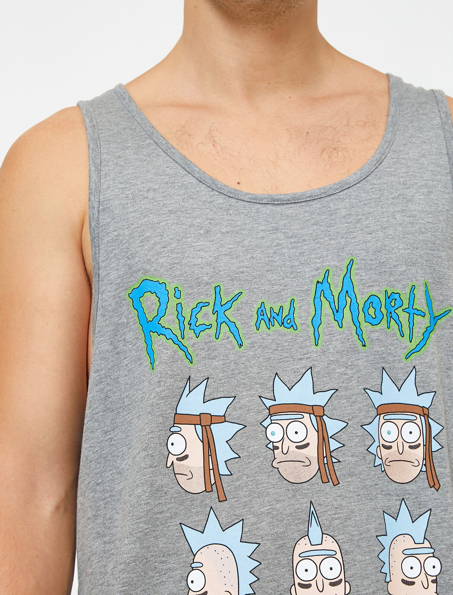   Rick and Morty Lisanslı Baskılı Atlet