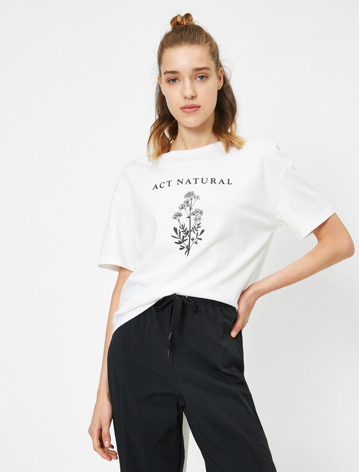  Kısa Kollu Arkası Bağlama Detaylı Bisiklet Yaka Tişört