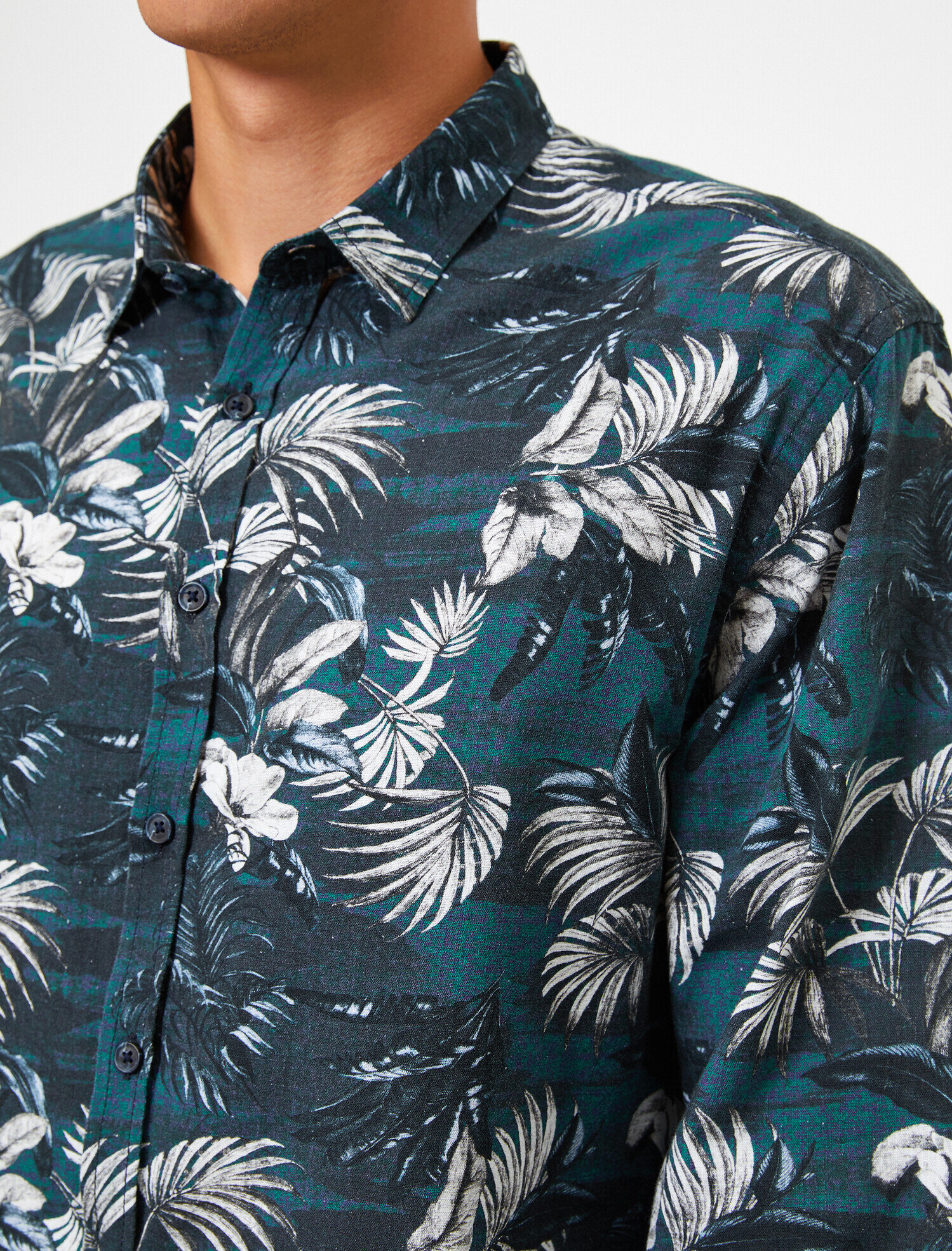   Pamuklu Baskılı Gömlek