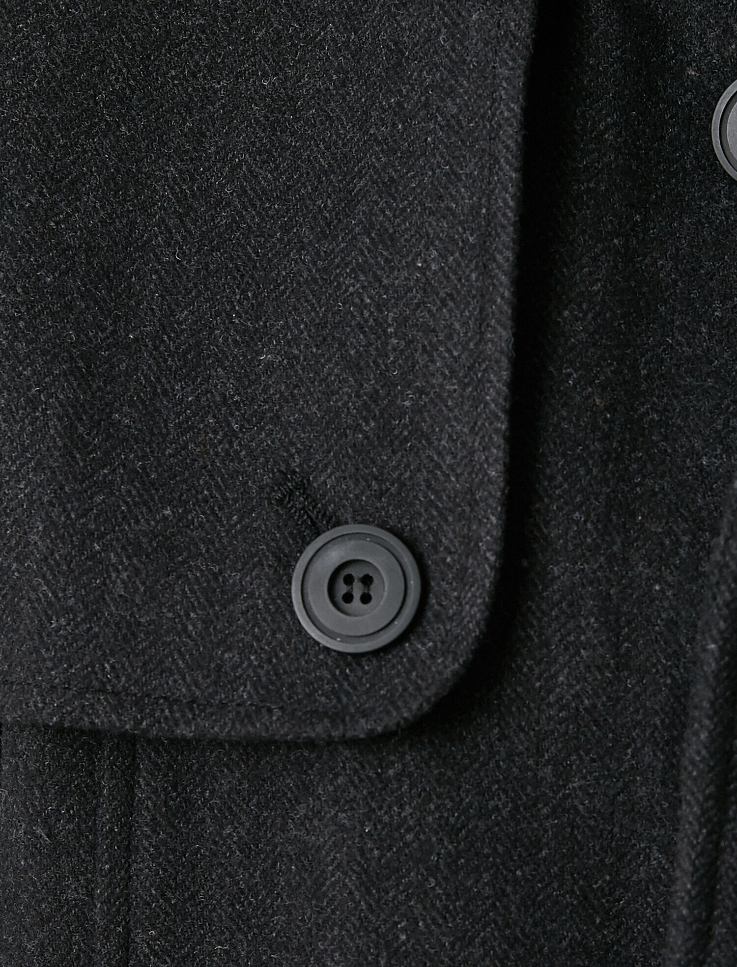   Düğmeli Hakim Yaka Kaşe Kaban