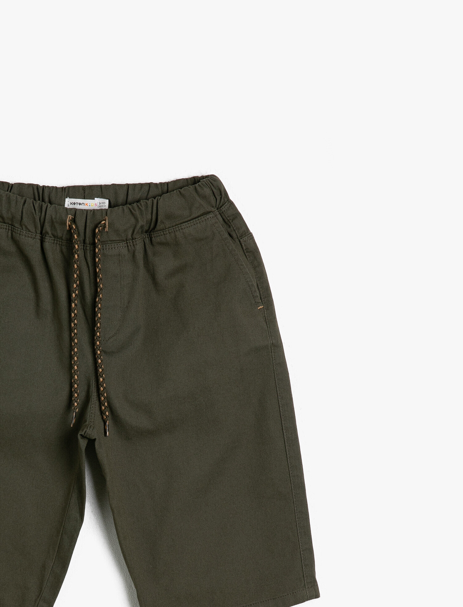  Erkek Çocuk Beli Lastikli Kordonlu Normal Bel Cepli Şort