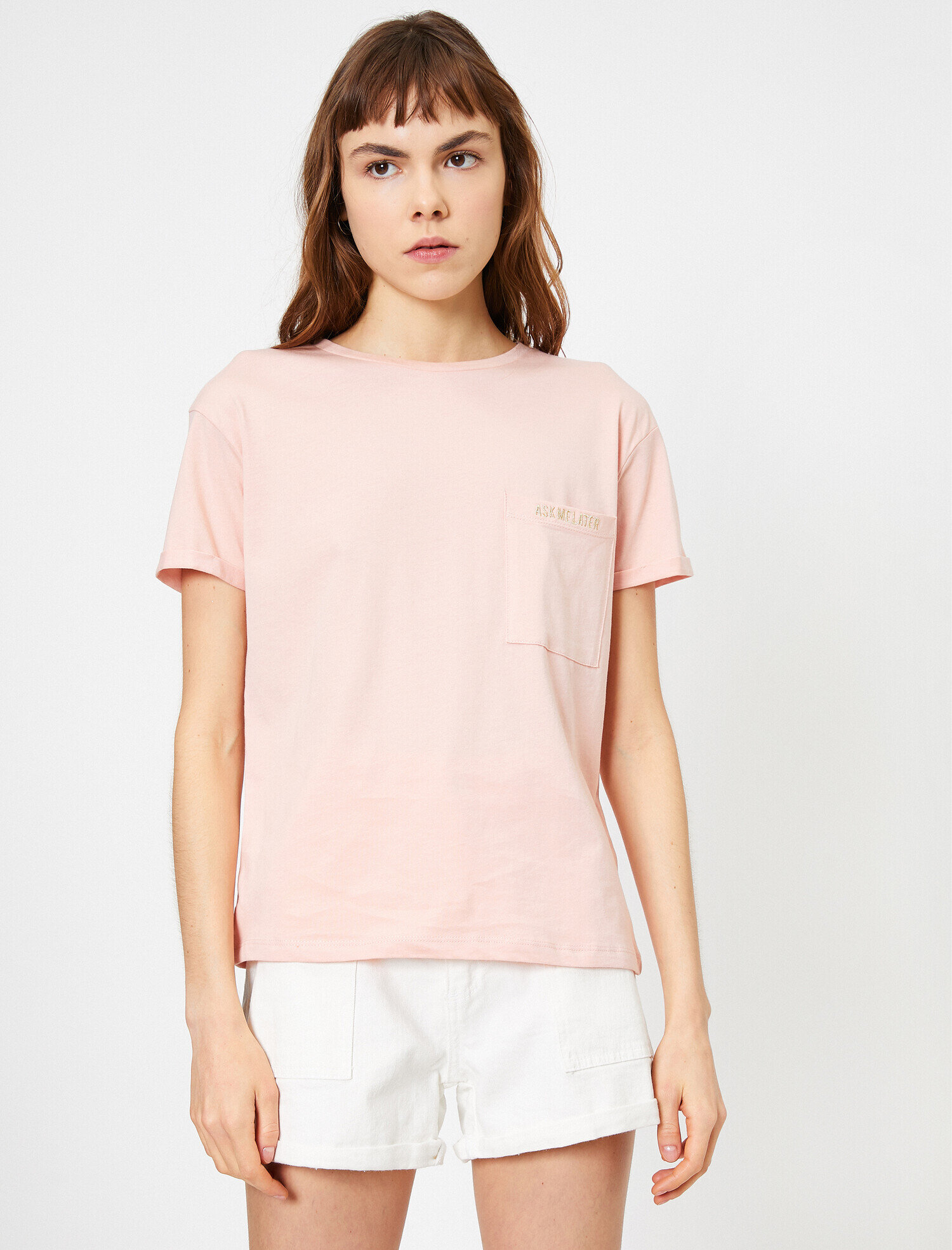   Cep Detaylı Tişört