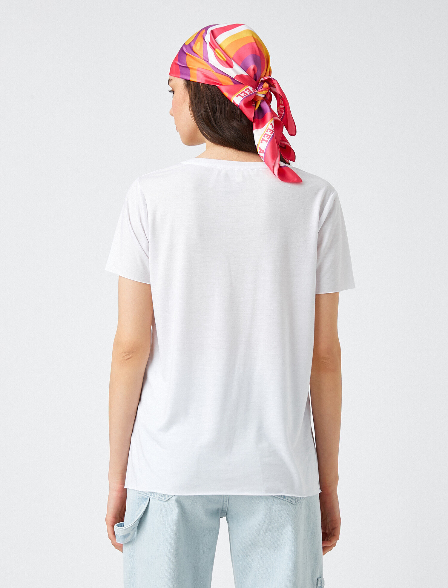   Yazılı Baskılı Tişört Bisiklet Yaka