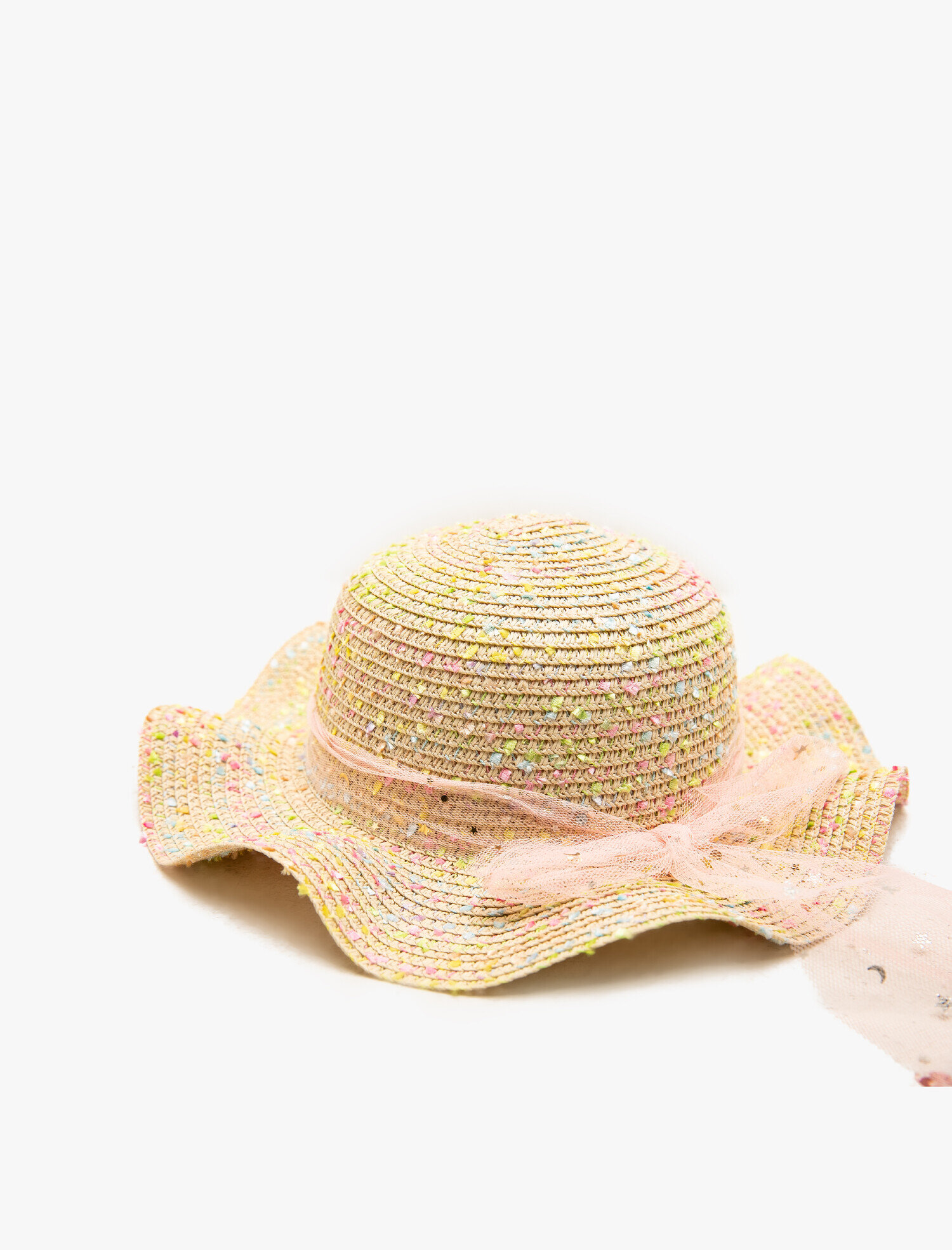  Kız Çocuk Hasır Şapka