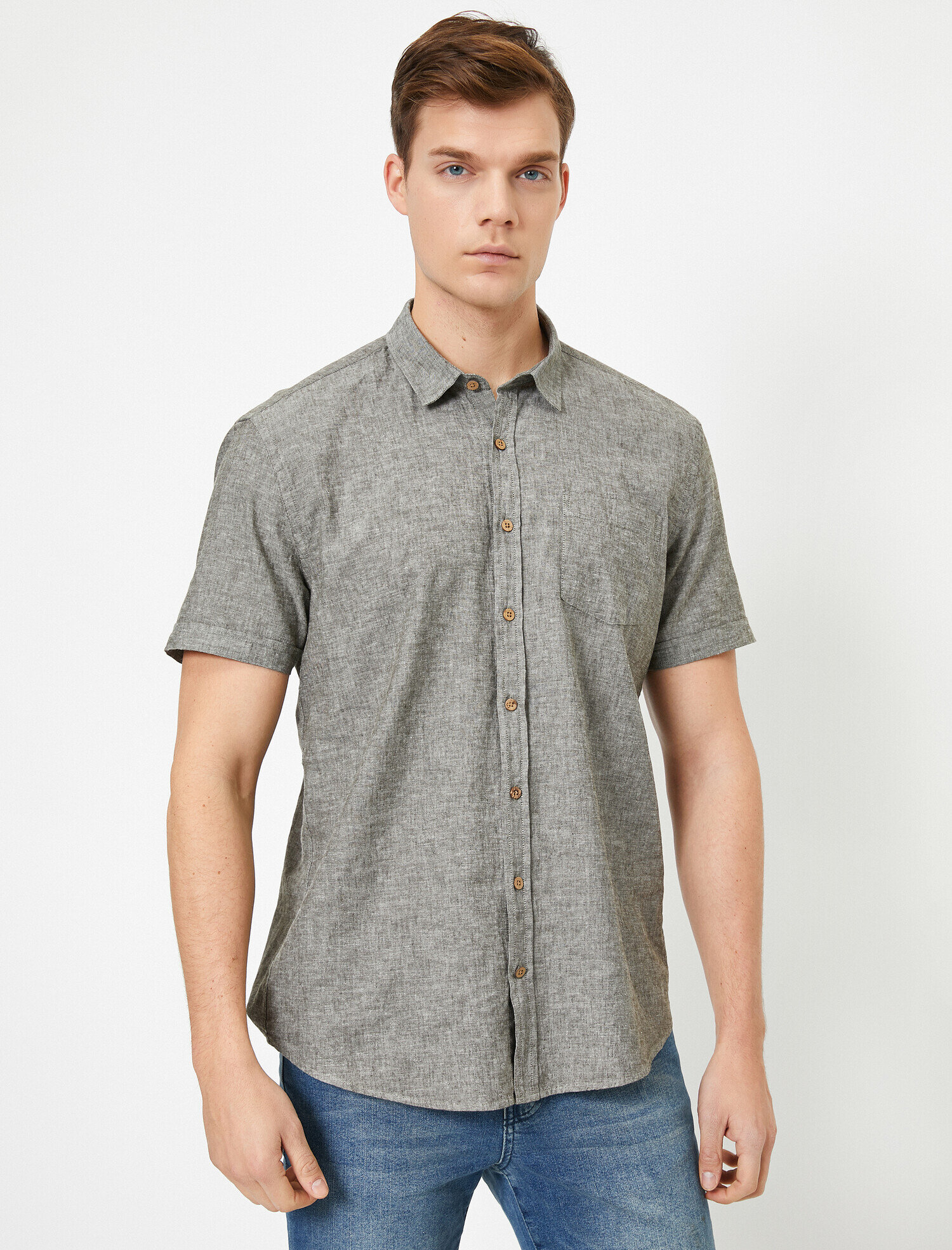   Cep Detaylı Gömlek