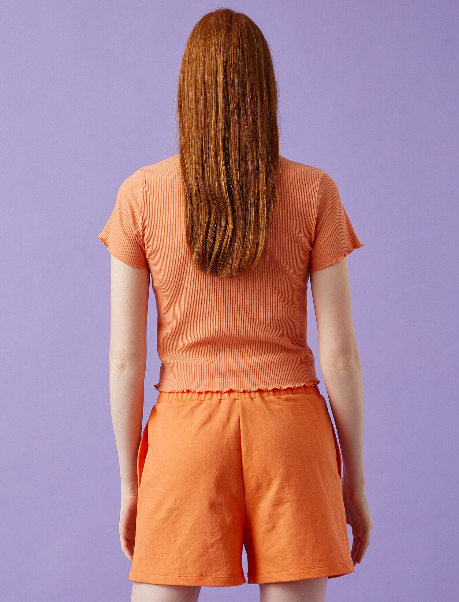   Fırfır Detaylı Kısa Kollu Tişört