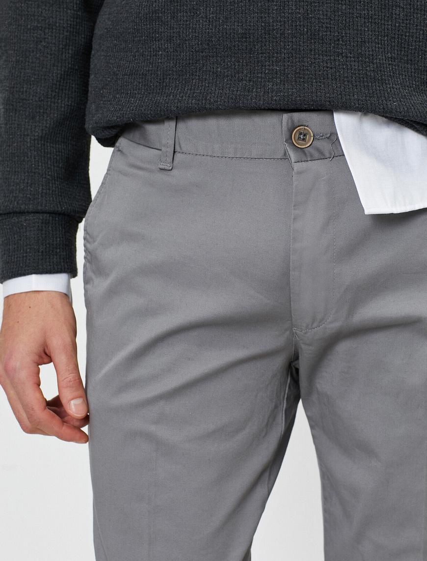   Cep Detaylı Slim Fit Pantolon