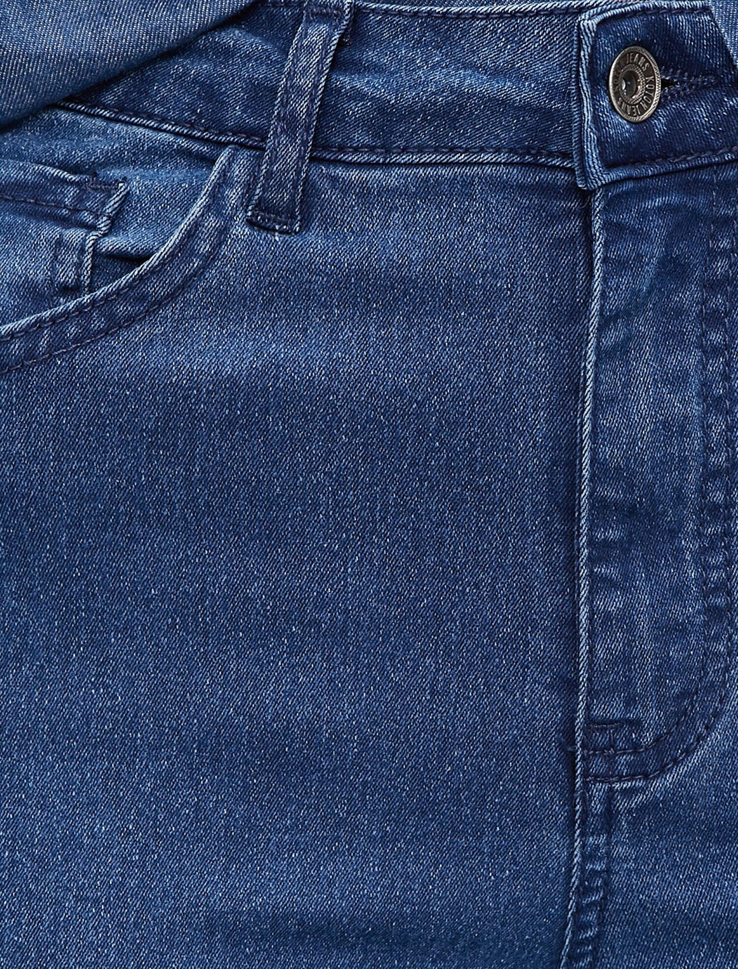   Dar Paça Kot Pantolon Dar Kesim Yüksek Bel - Carmen Jean