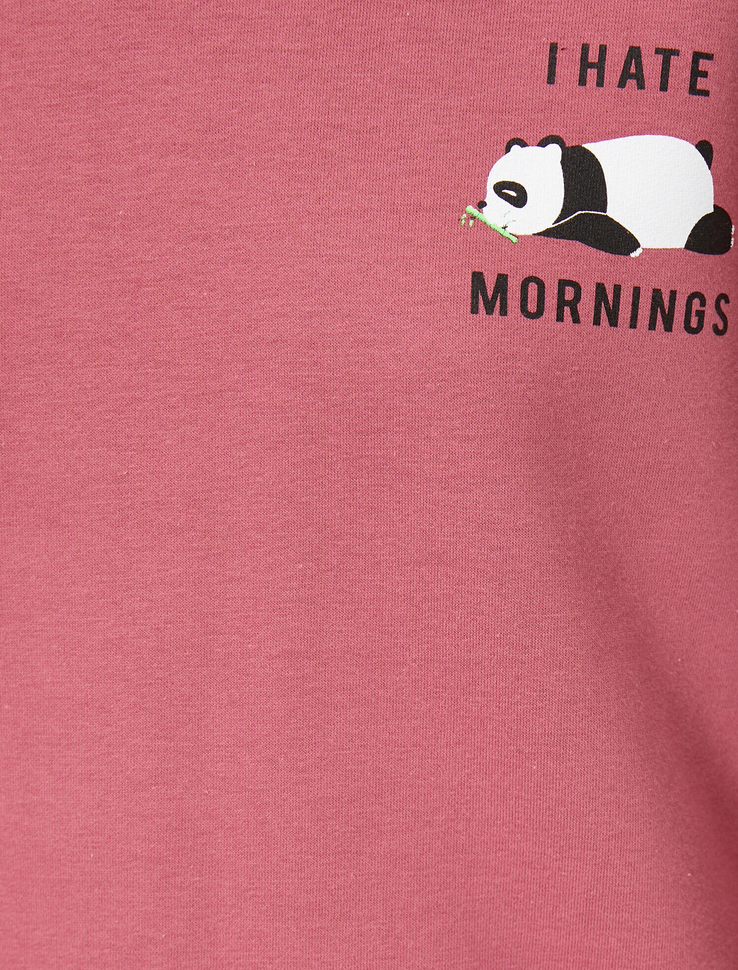   Bisiklet Yaka Hayvan Baskılı Uzun Kollu Sweatshirt