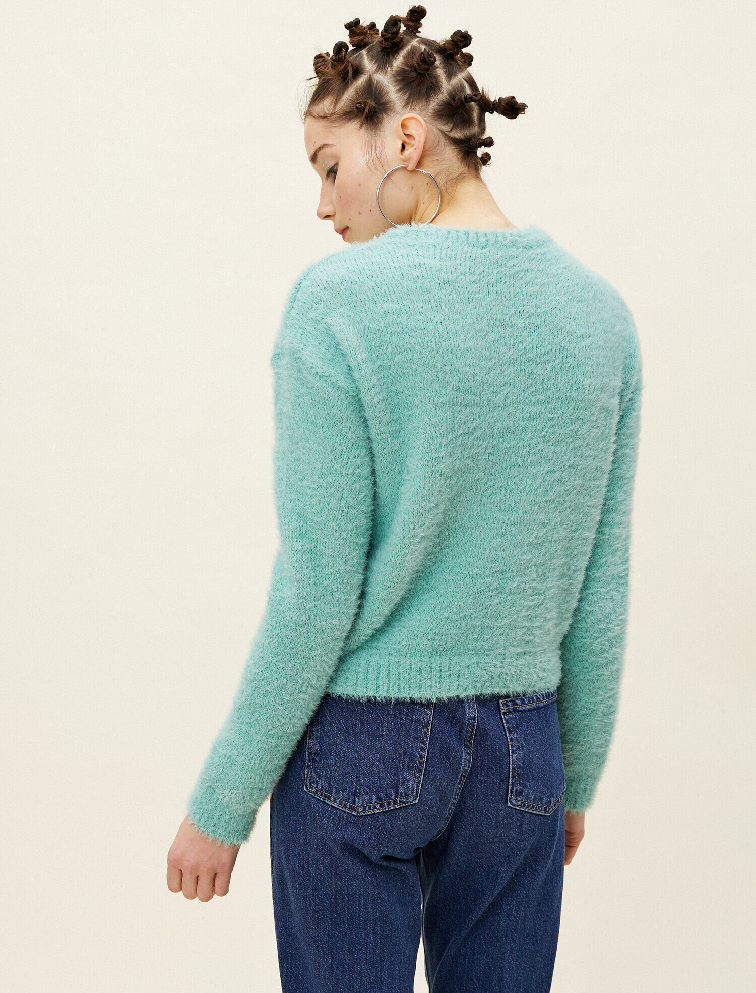   Bisiklet Yaka Uzun Kollu Triko Kazak