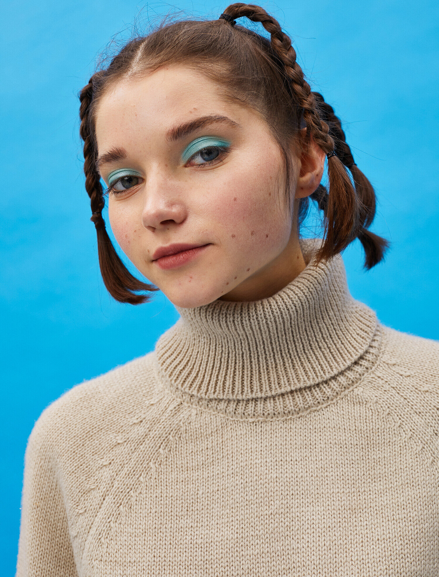   Balıkçı Yaka Oversize Triko Kazak