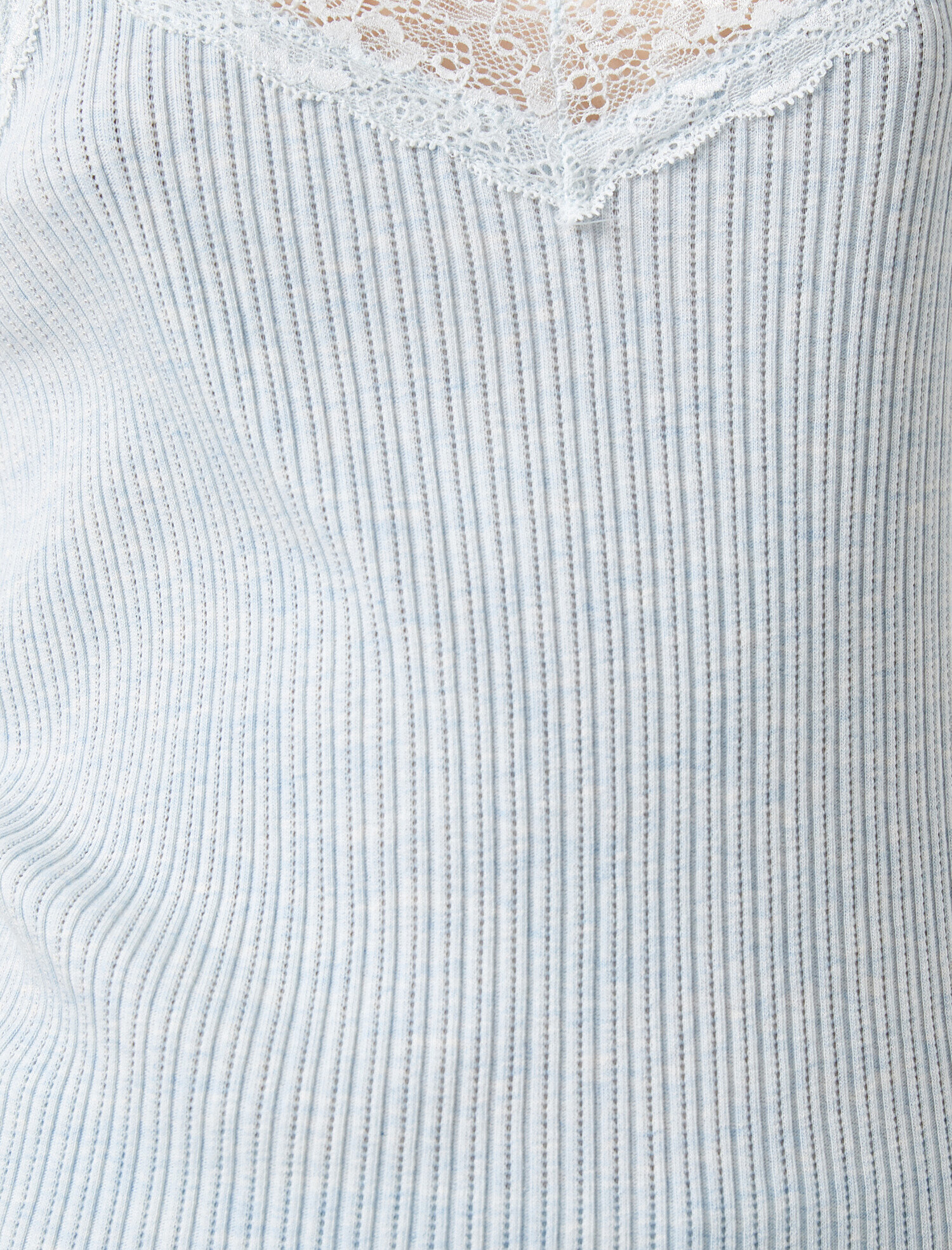   Organik Pamuklu Dantel Detayli Tanktop