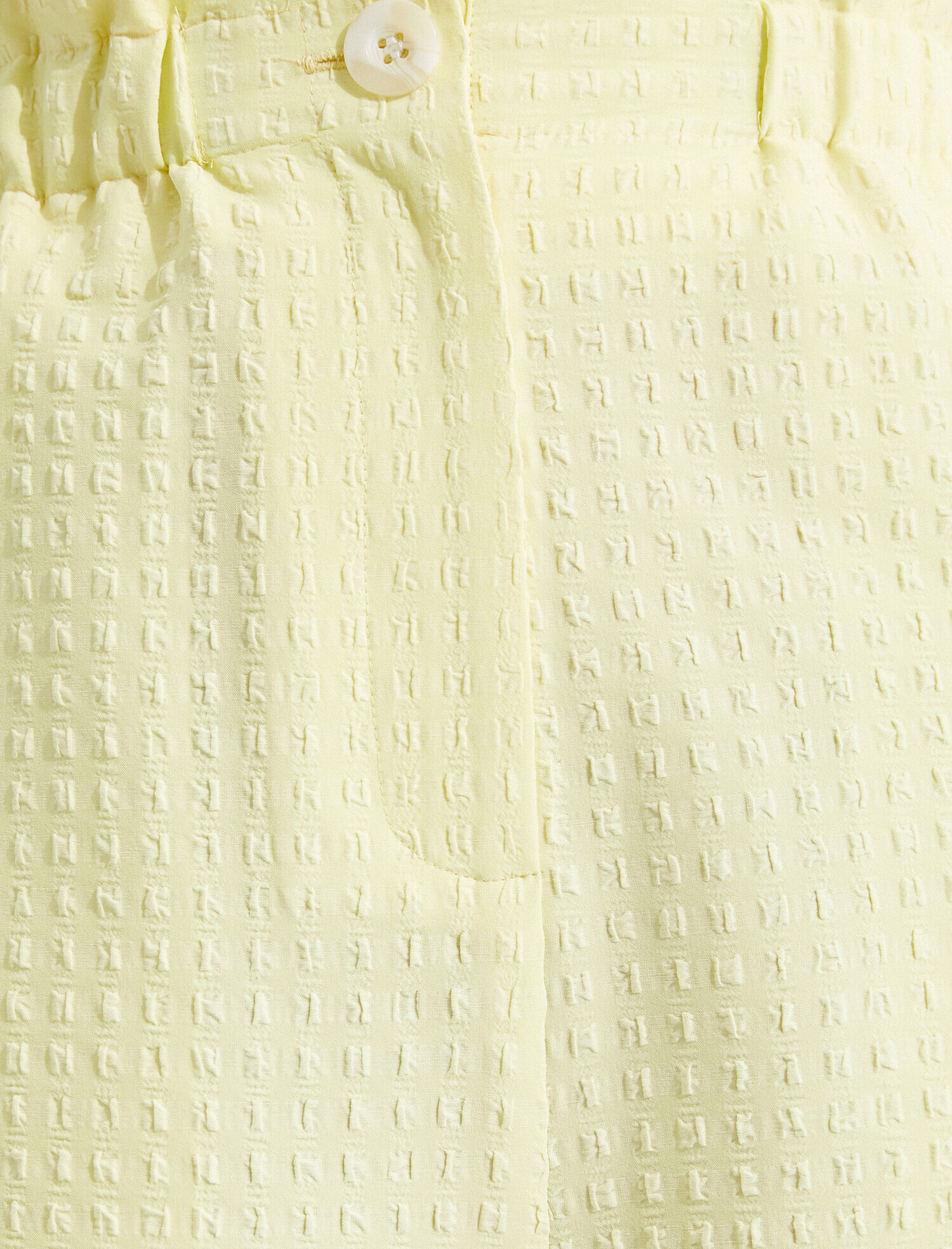   Yüksek Bel Şort Dokulu