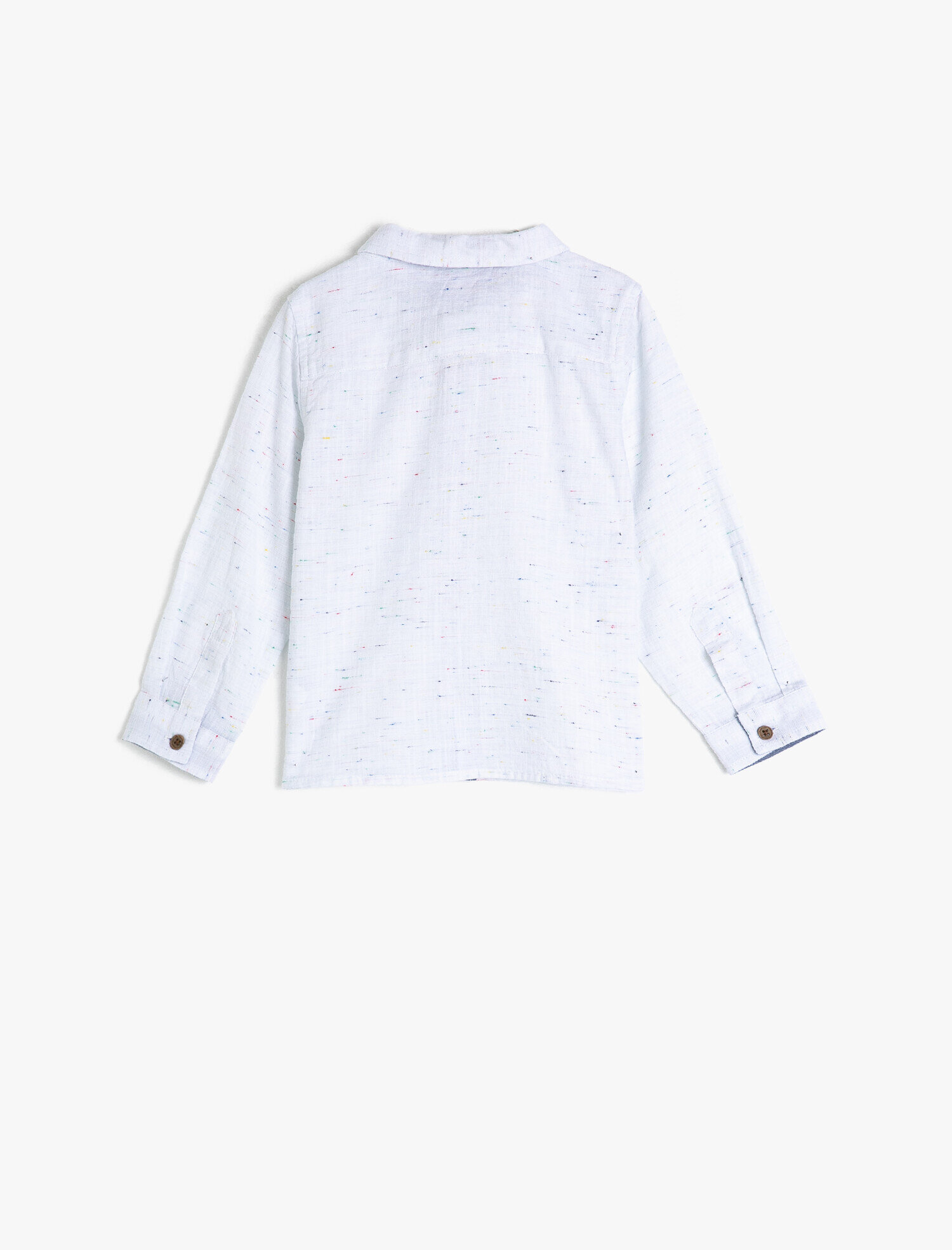  Erkek Bebek Pamuklu Kumaştan Papyonlu Uzun Kollu Klasik Gömlek