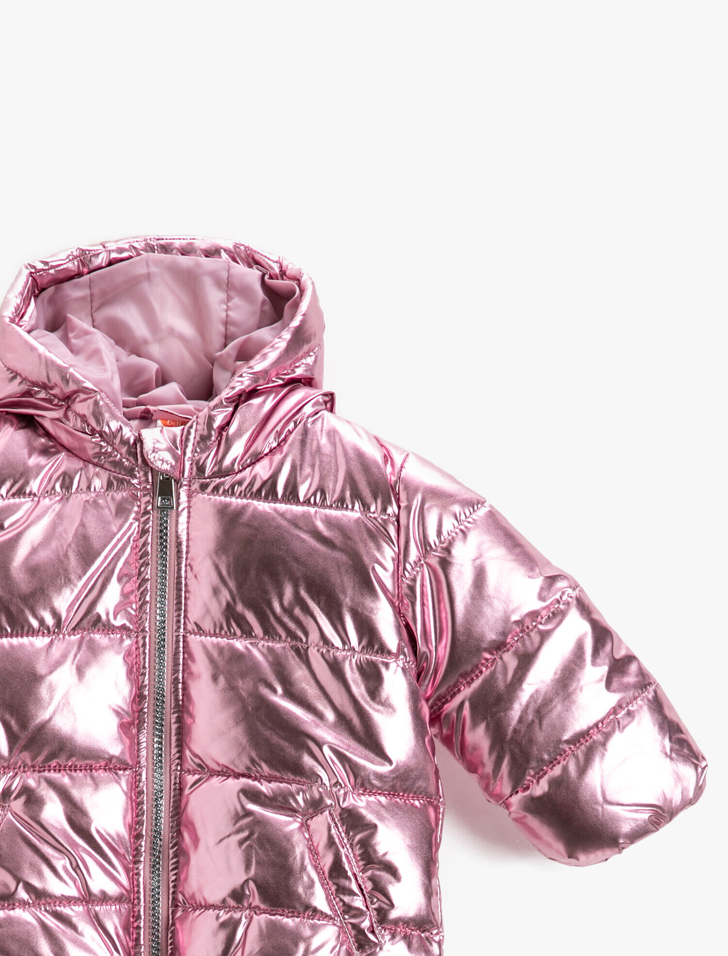  Kız Bebek Kapüşonlu Holografik Mont