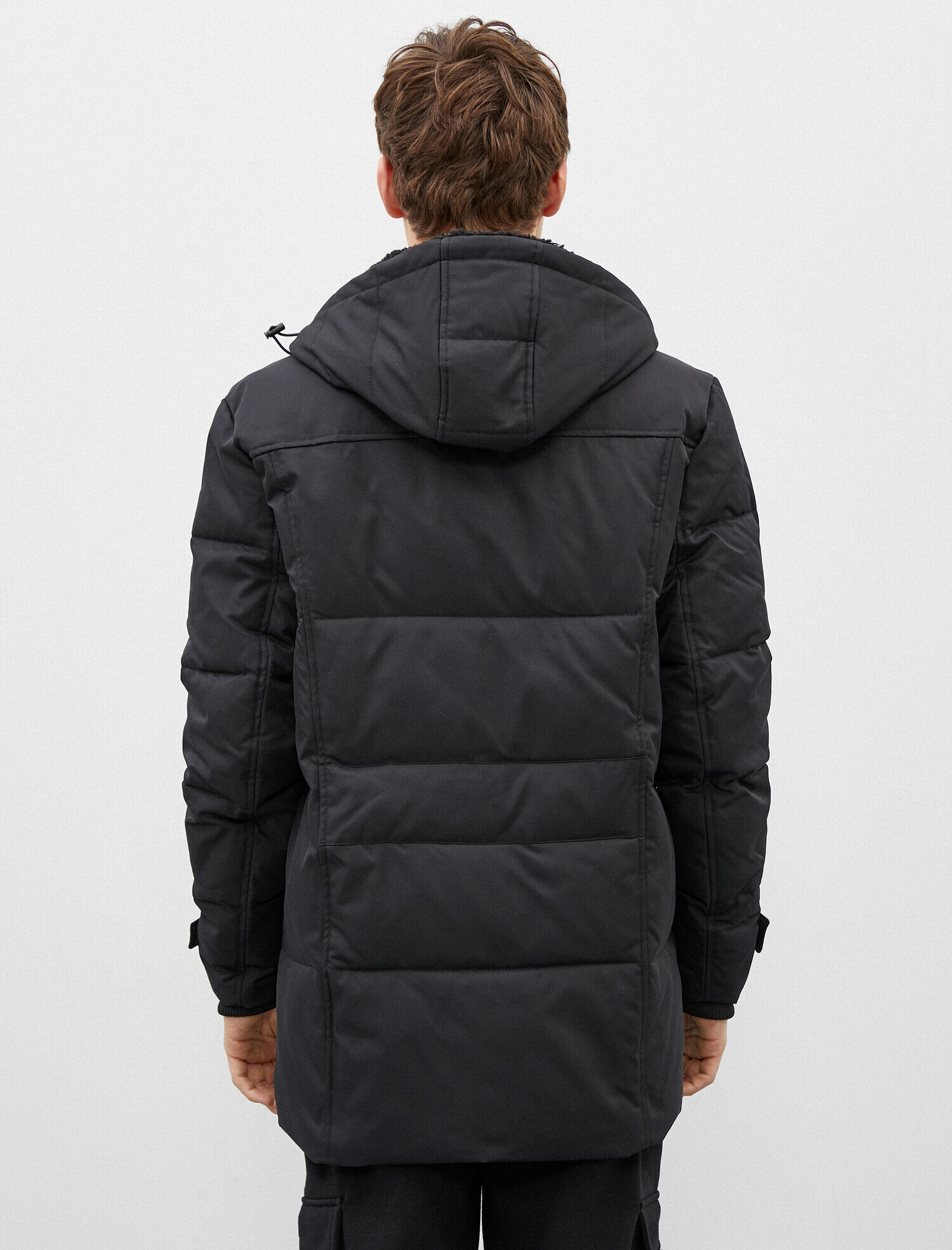   Kapüşonlu Kaban Cepli Fermuarlı