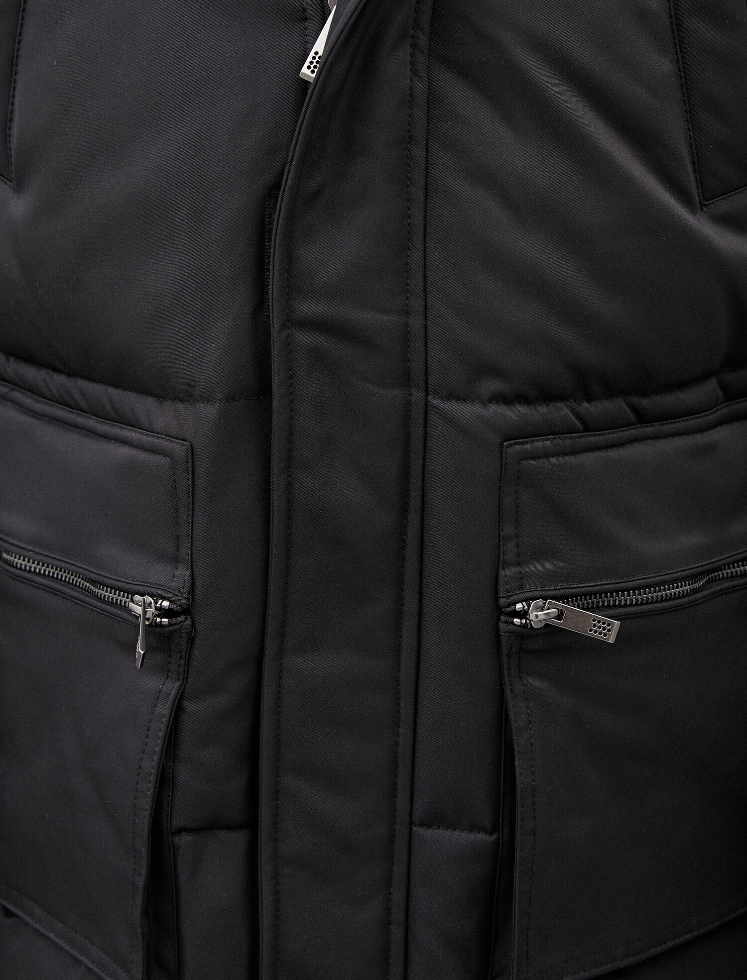   Kapüşonlu Kaban Cepli Fermuarlı