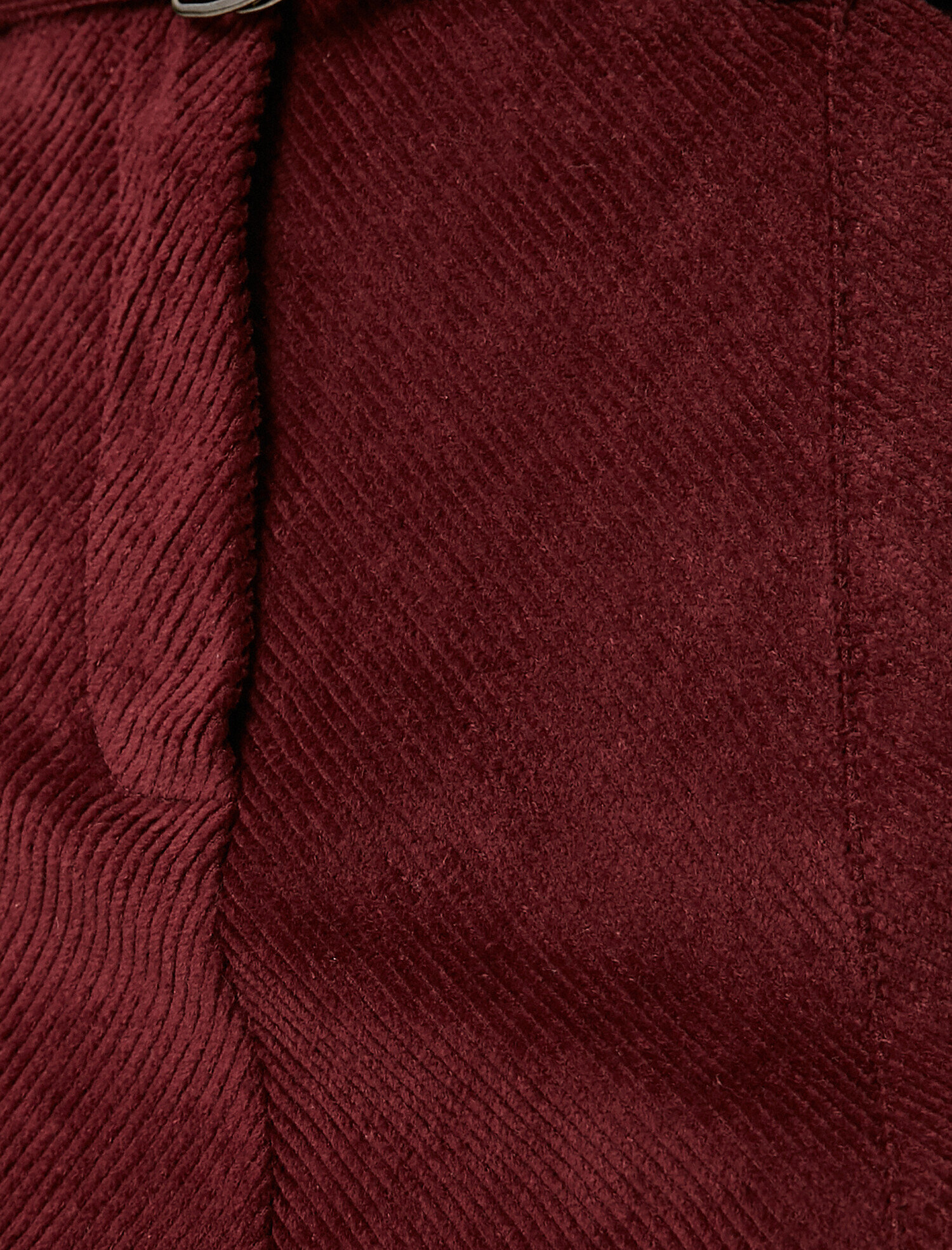   Pamuklu Fitilli Kadife Kemerli Mini Etek