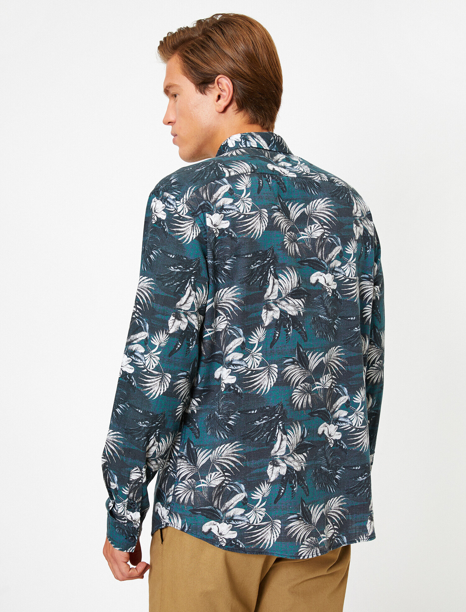   Pamuklu Baskılı Gömlek