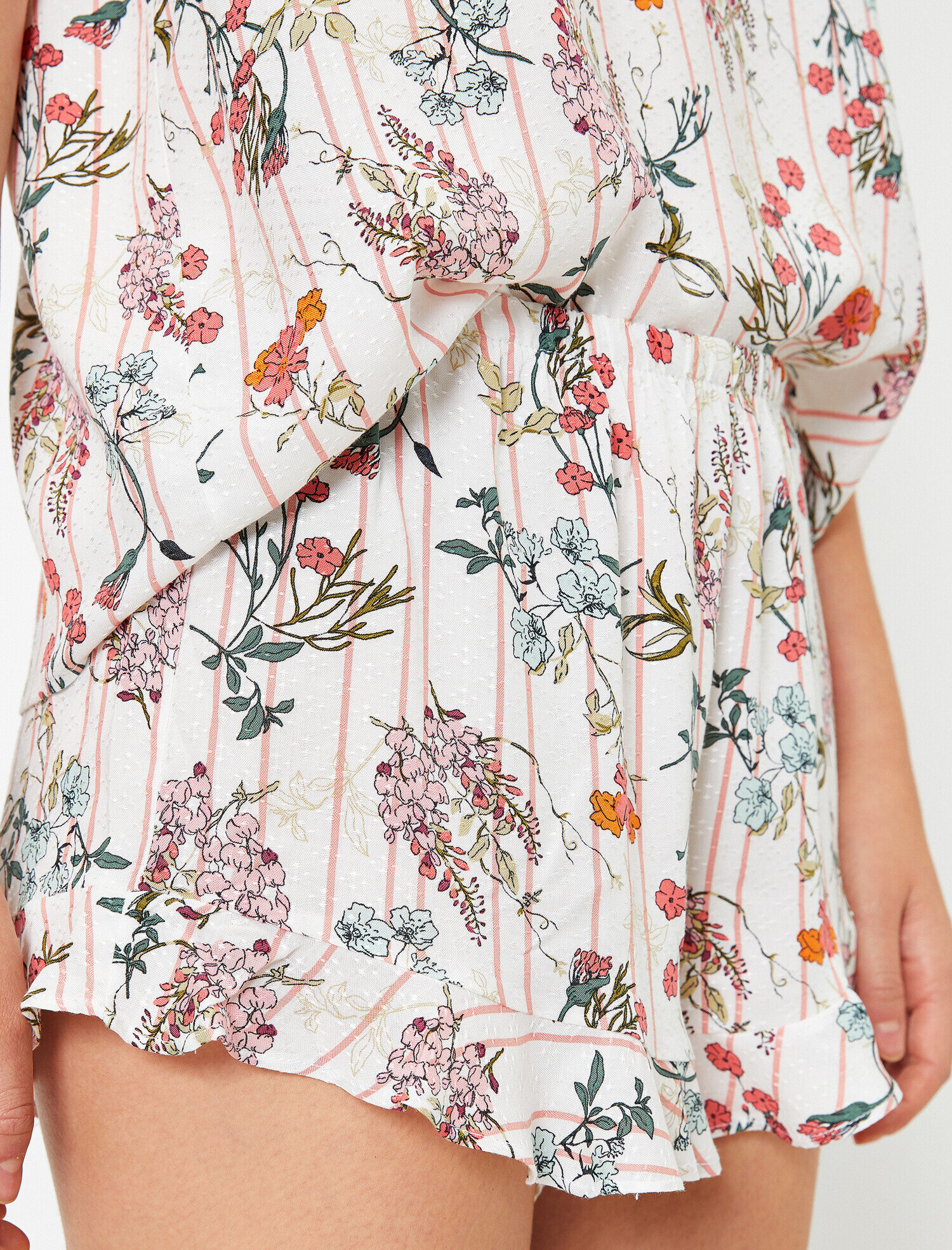   Normal Bel Çiçekli Pijama Altı