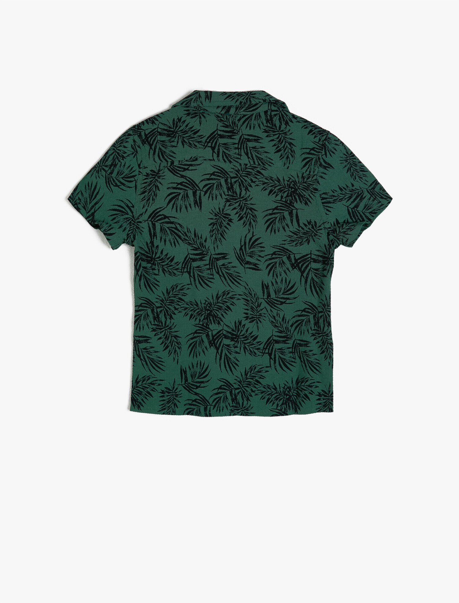  Erkek Çocuk Cep Detaylı Desenli Klasik Yaka Gömlek